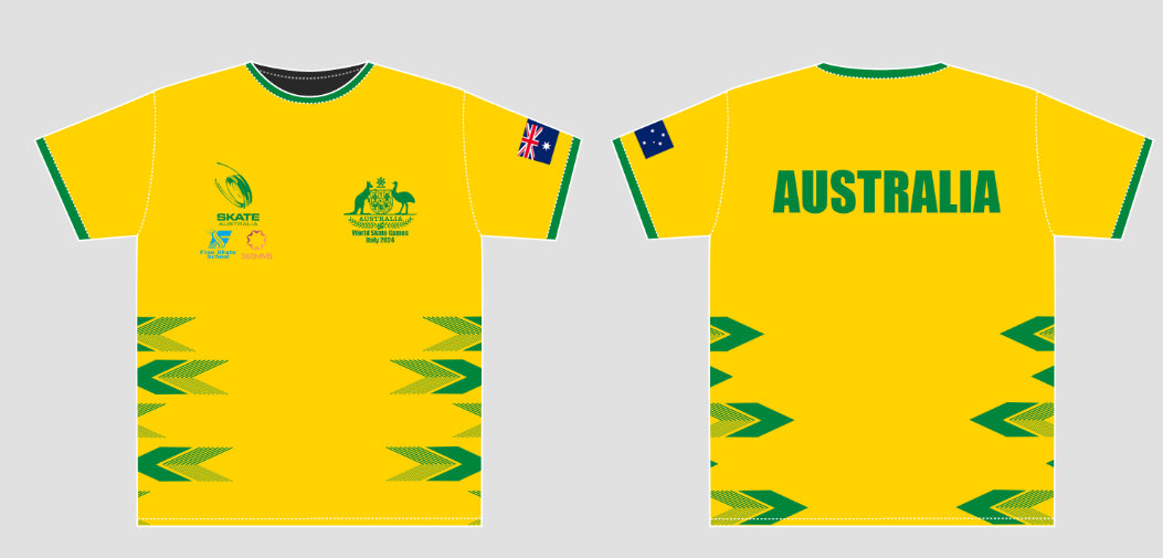 Australian National Team Uniform-World Skate Games 2024