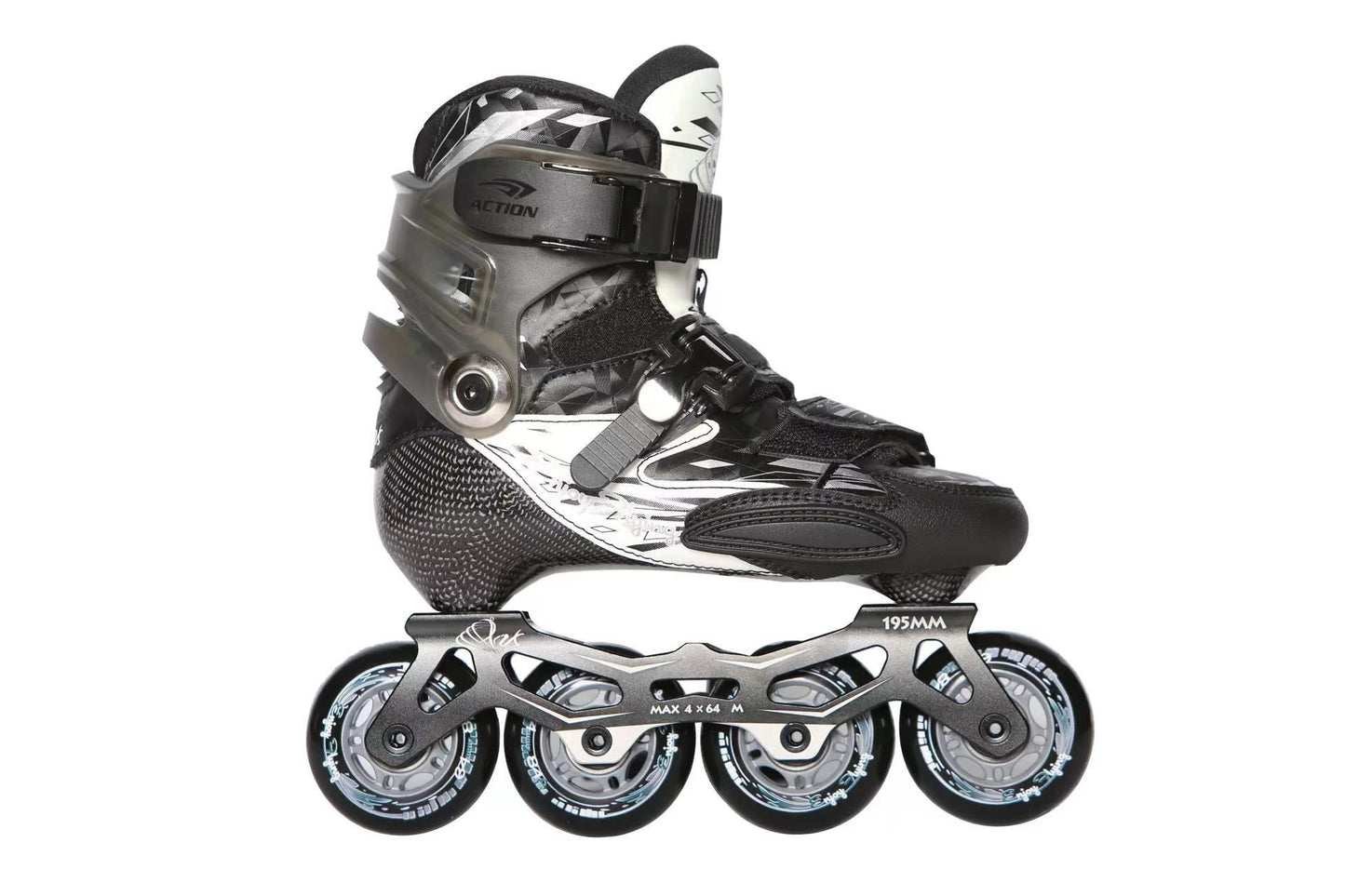 ACTION Colour Carbon Inline Skates-Black