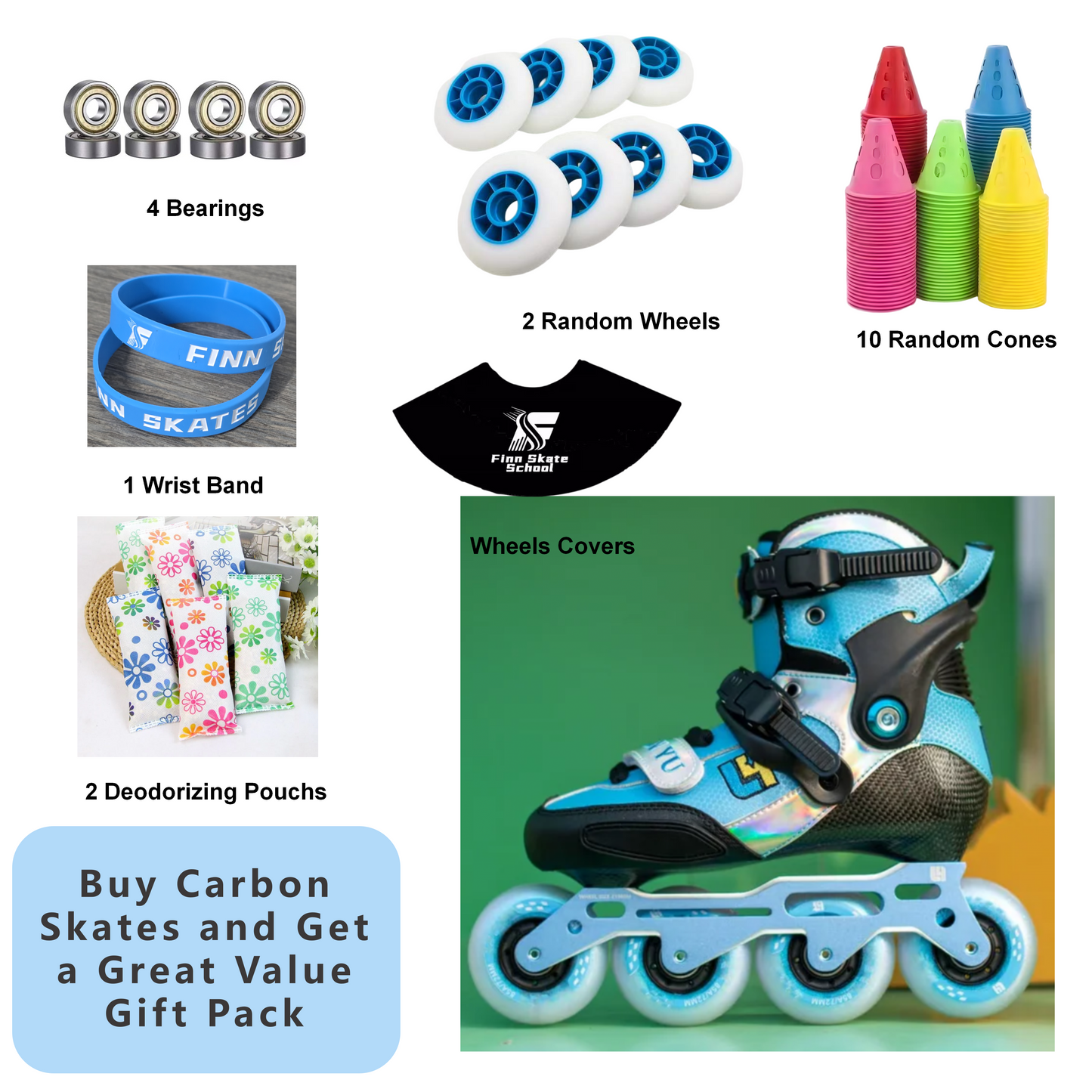 FELLOW L4 Carbon Inline Skates-Blue