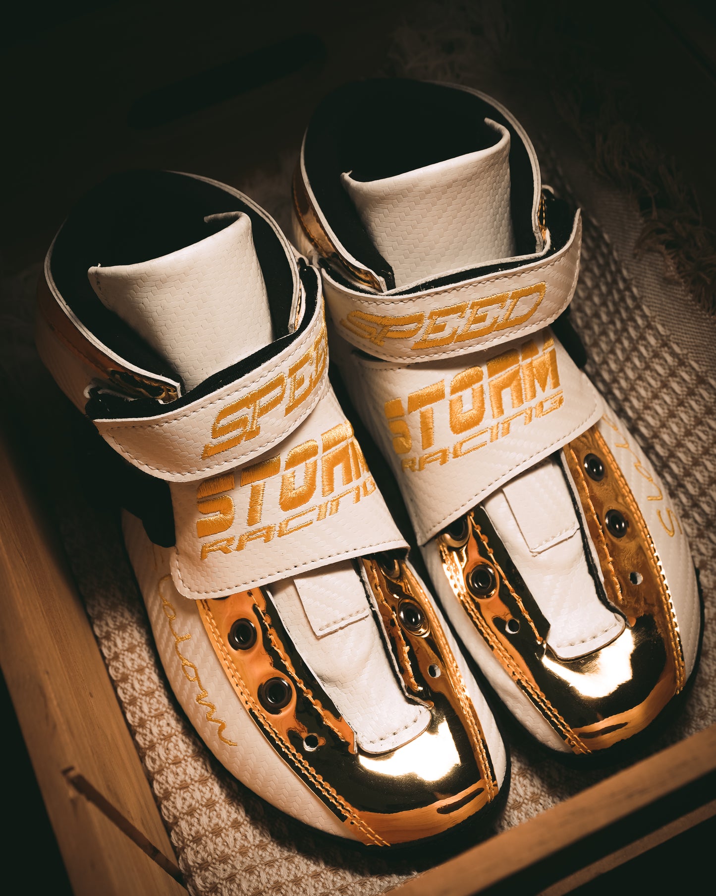 Storm T1 Speed Slalom Boot-White Gold
