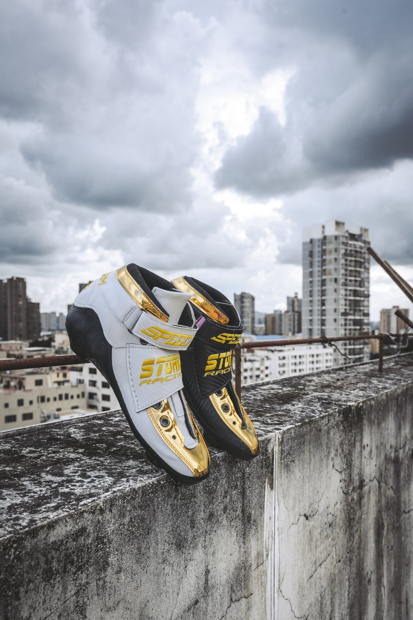Storm T1 Speed Slalom Boot-White Gold