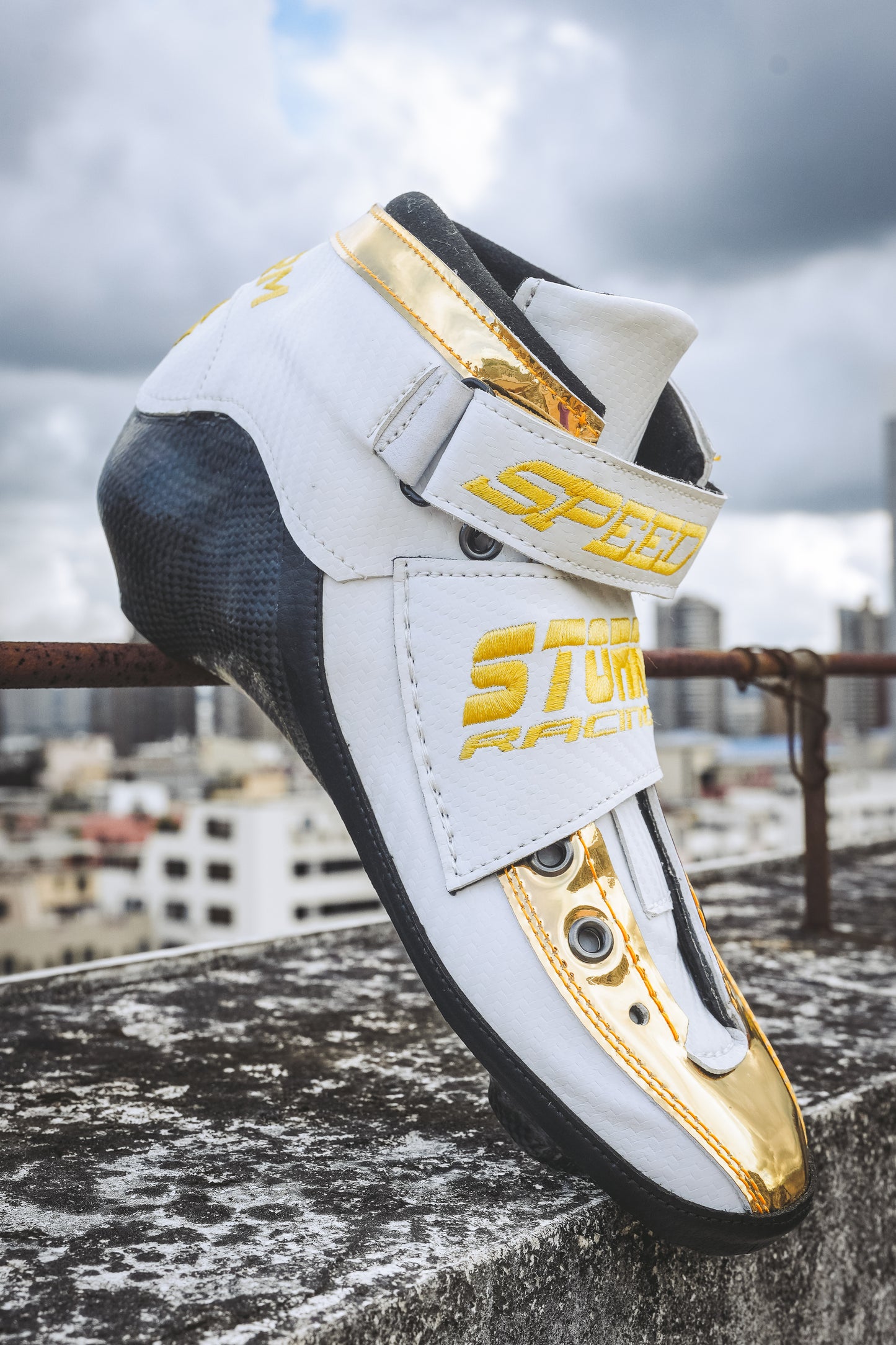 Storm T1 Speed Slalom Boot-White Gold