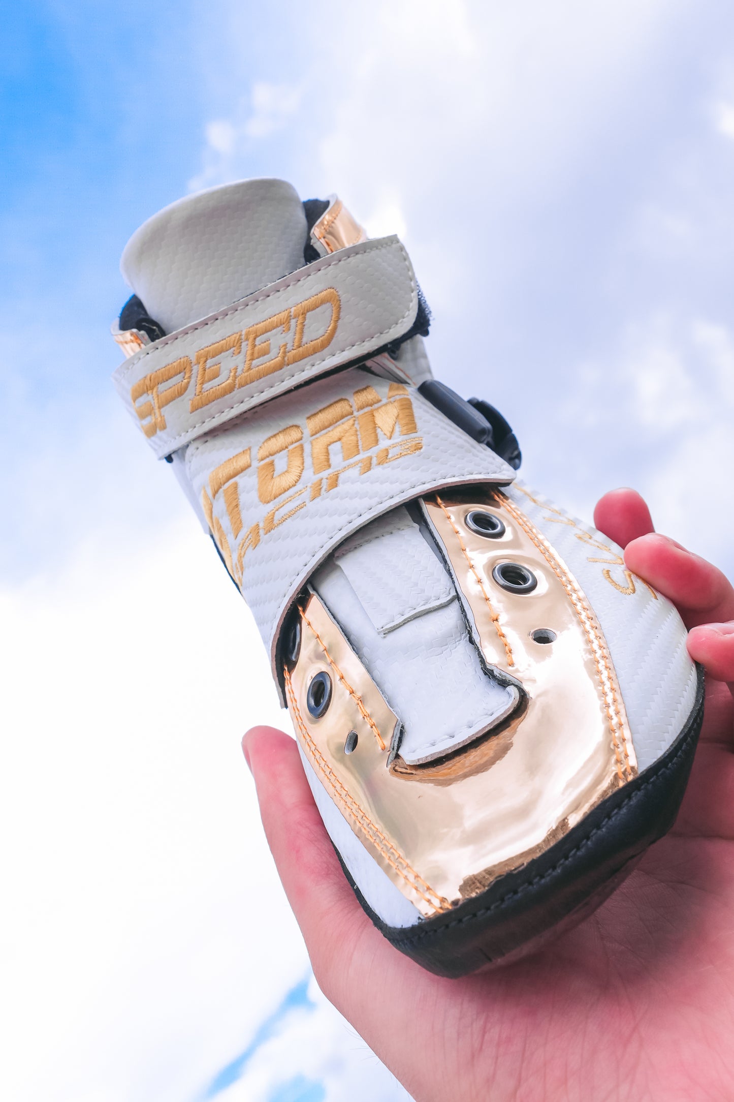 Storm T1 Speed Slalom Boot-White Gold