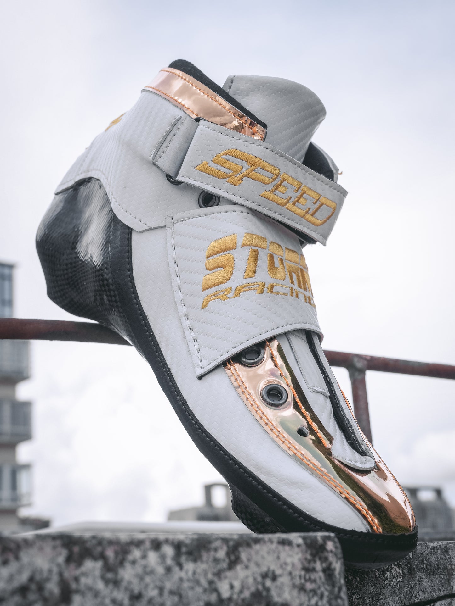 Storm T1 Speed Slalom Boot-White Gold