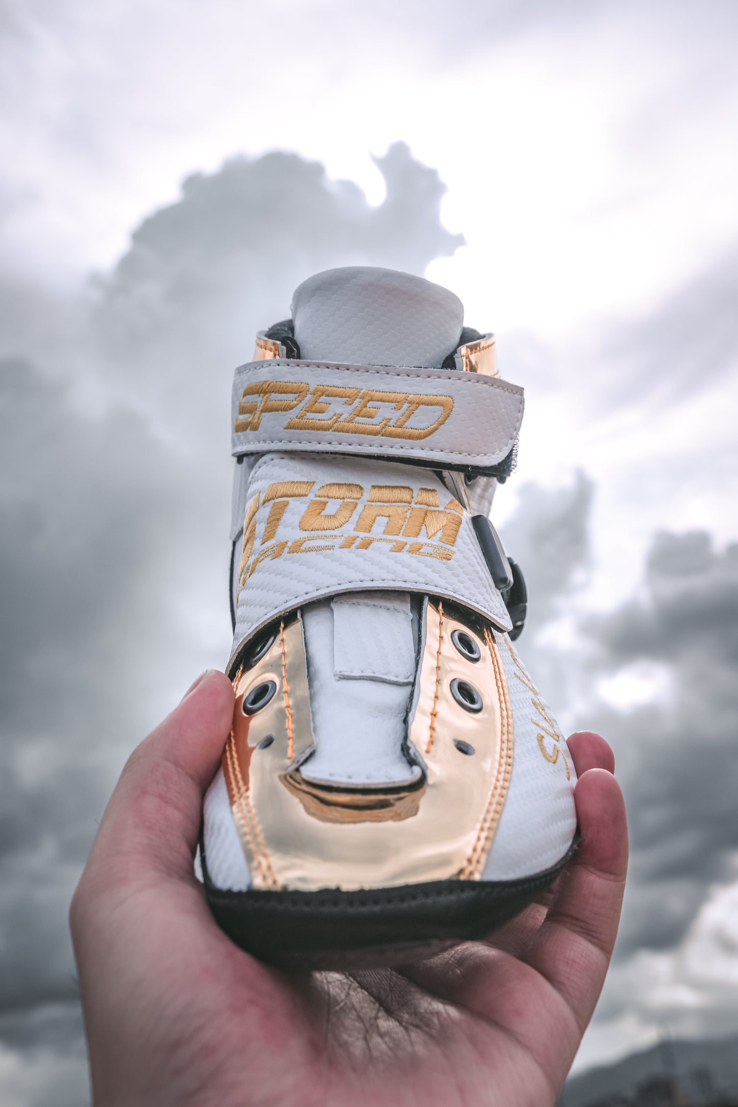 Storm T1 Speed Slalom Boot-White Gold
