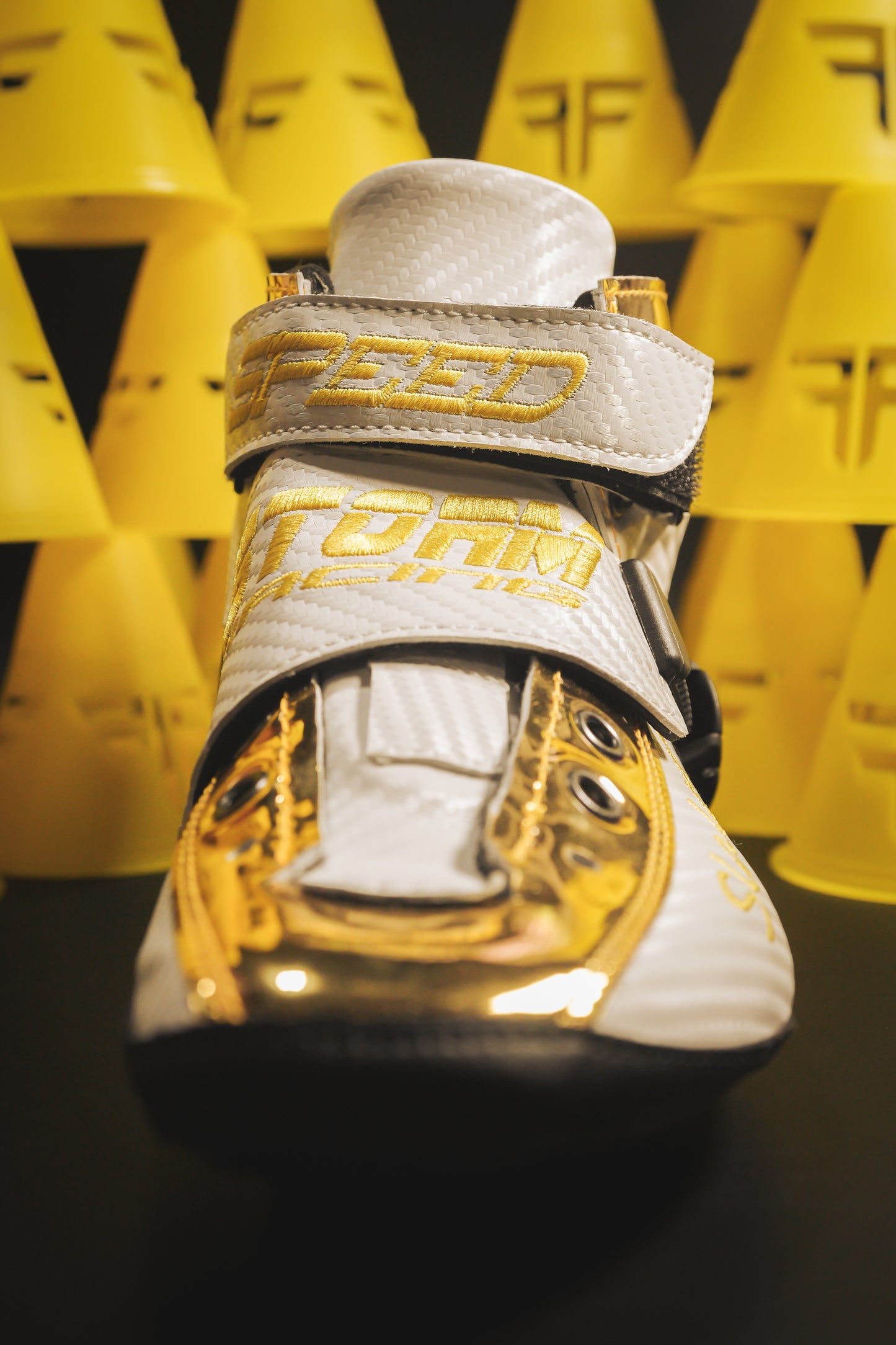 Storm T1 Speed Slalom Boot-White Gold