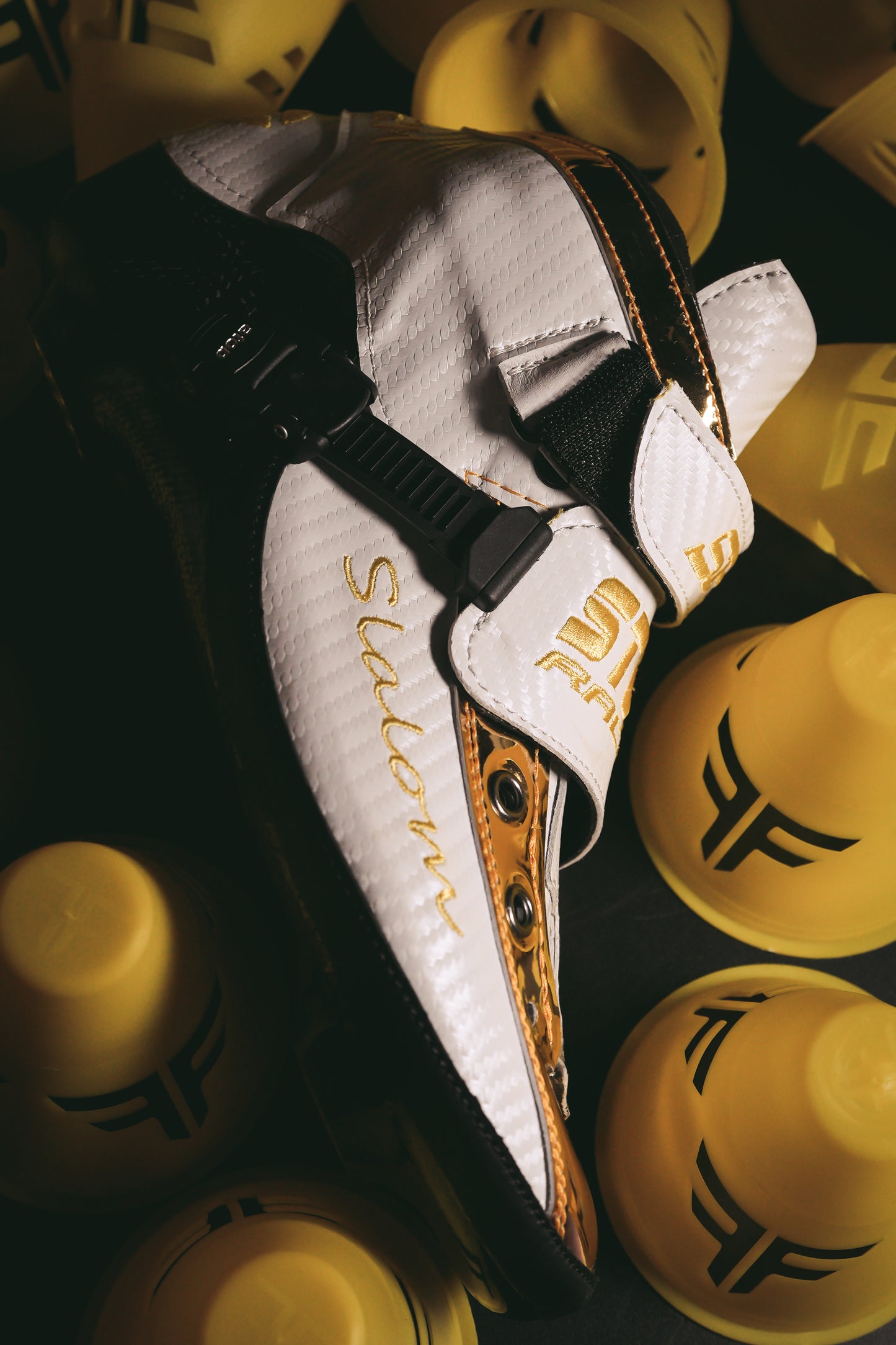 Storm T1 Speed Slalom Boot-White Gold