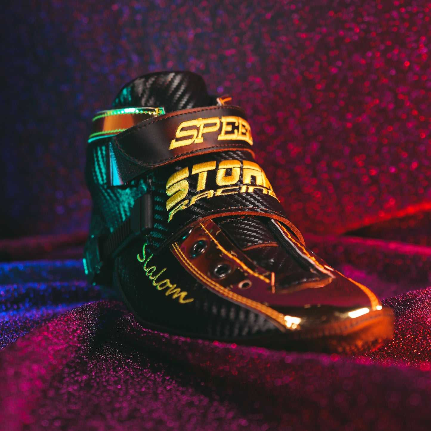Storm T1 Speed Slalom Boot-Black Gold