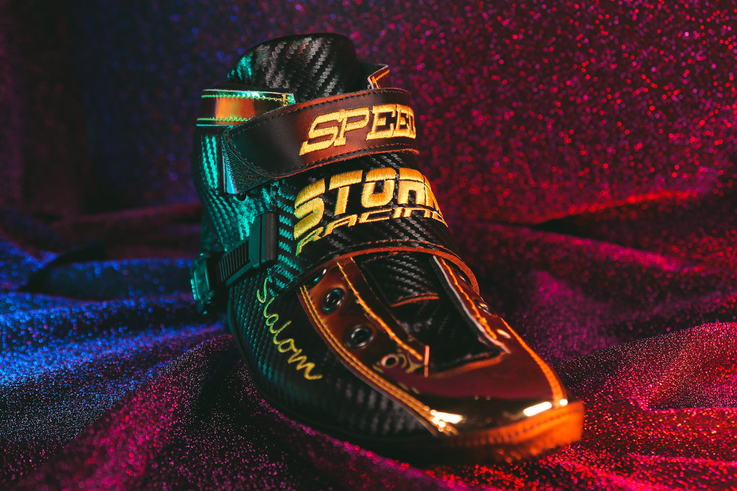 Storm T1 Speed Slalom Boot-Black Gold