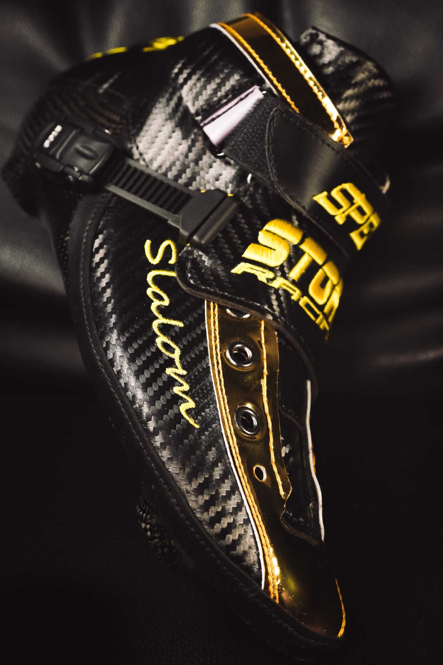 Storm T1 Speed Slalom Boot-Black Gold