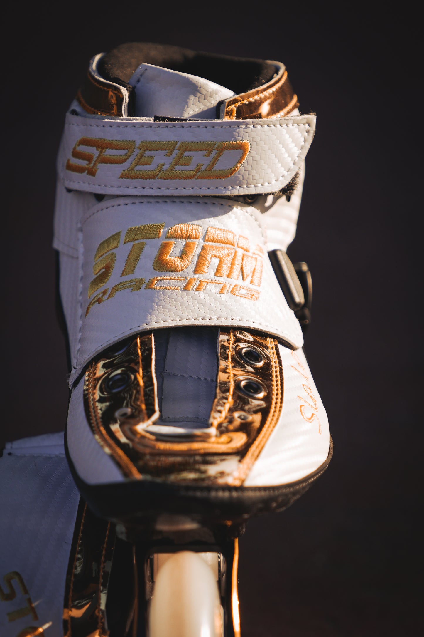 Storm T1 Speed Slalom Skates-White Gold