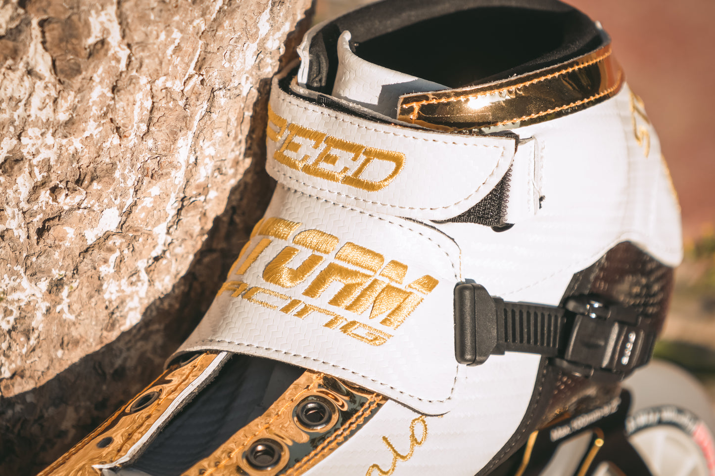 Storm T1 Speed Slalom Skates-White Gold
