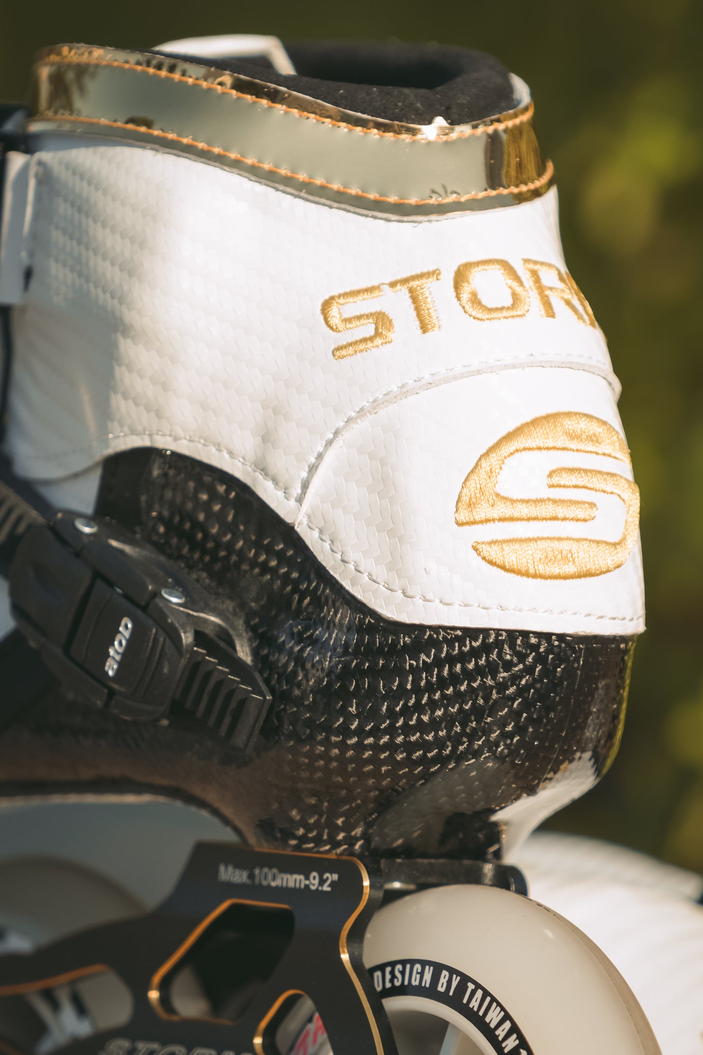 Storm T1 Speed Slalom Skates-White Gold