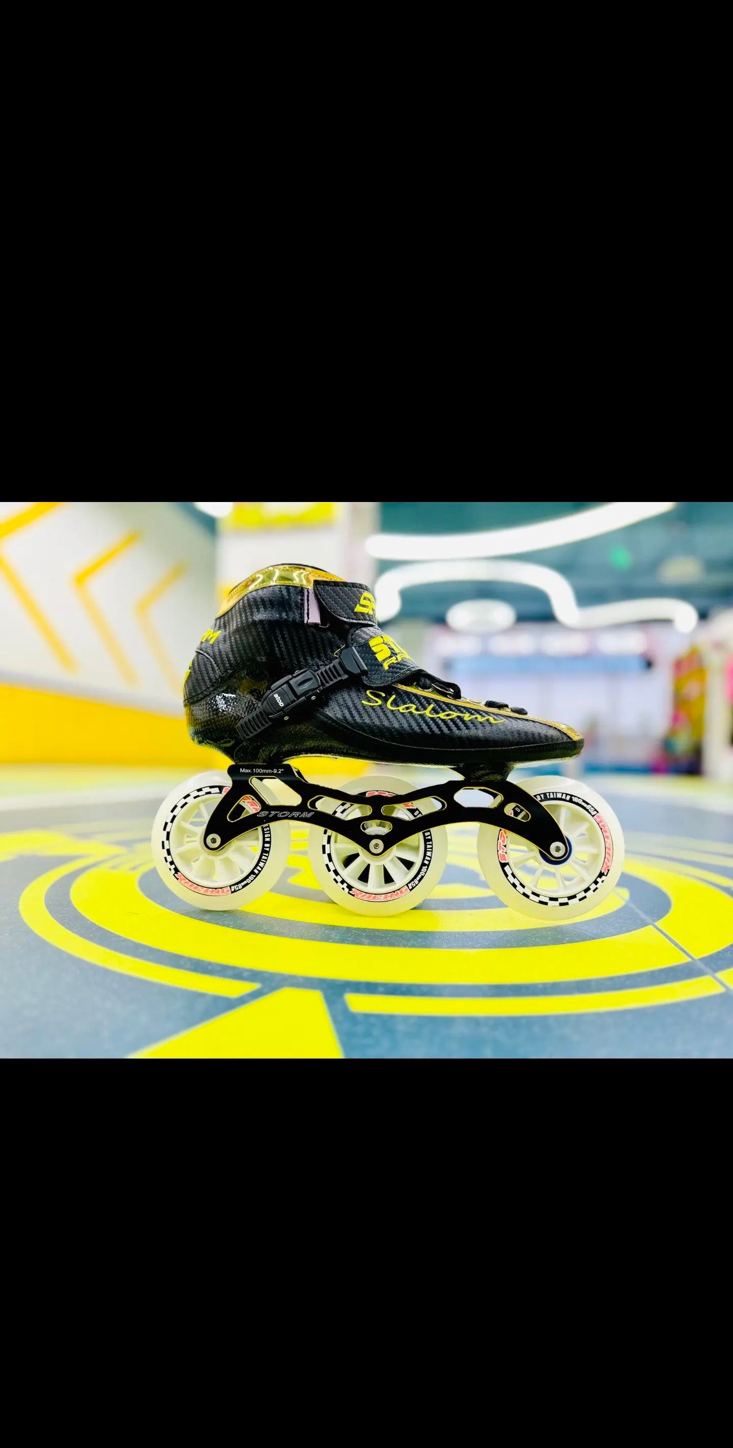 Storm T1 Speed Slalom Skates-Black Gold