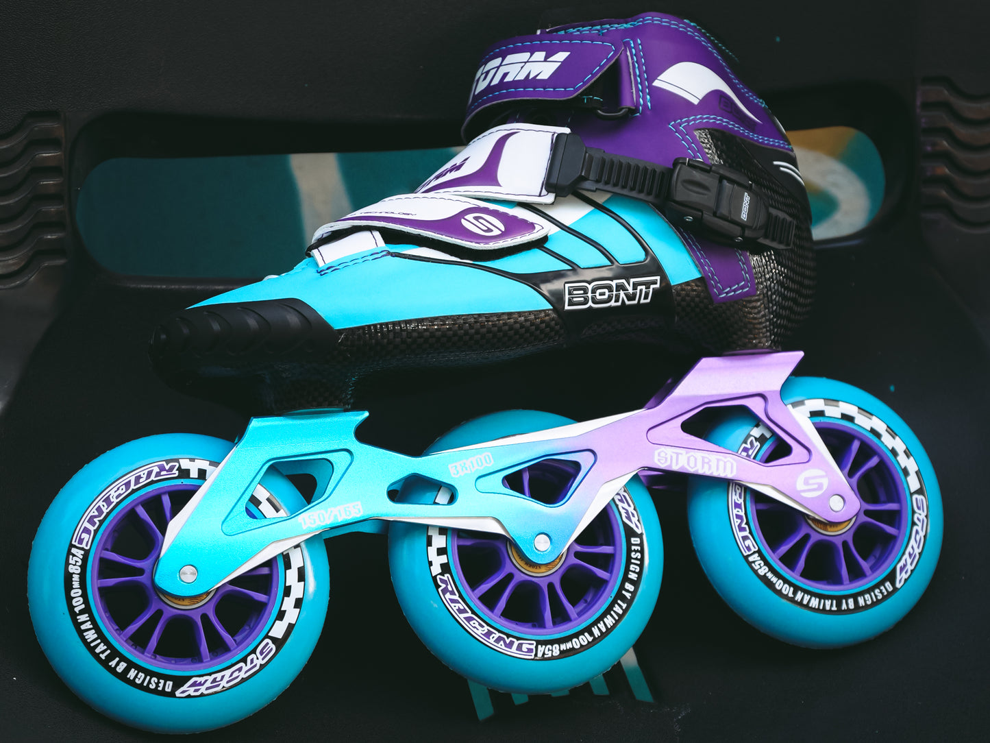 Storm T3 Tina Speed Slalom Skates-Blue