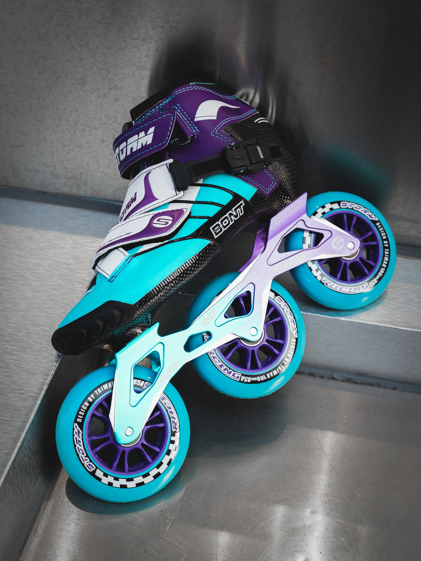 Storm T3 Tina Speed Slalom Skates-Blue