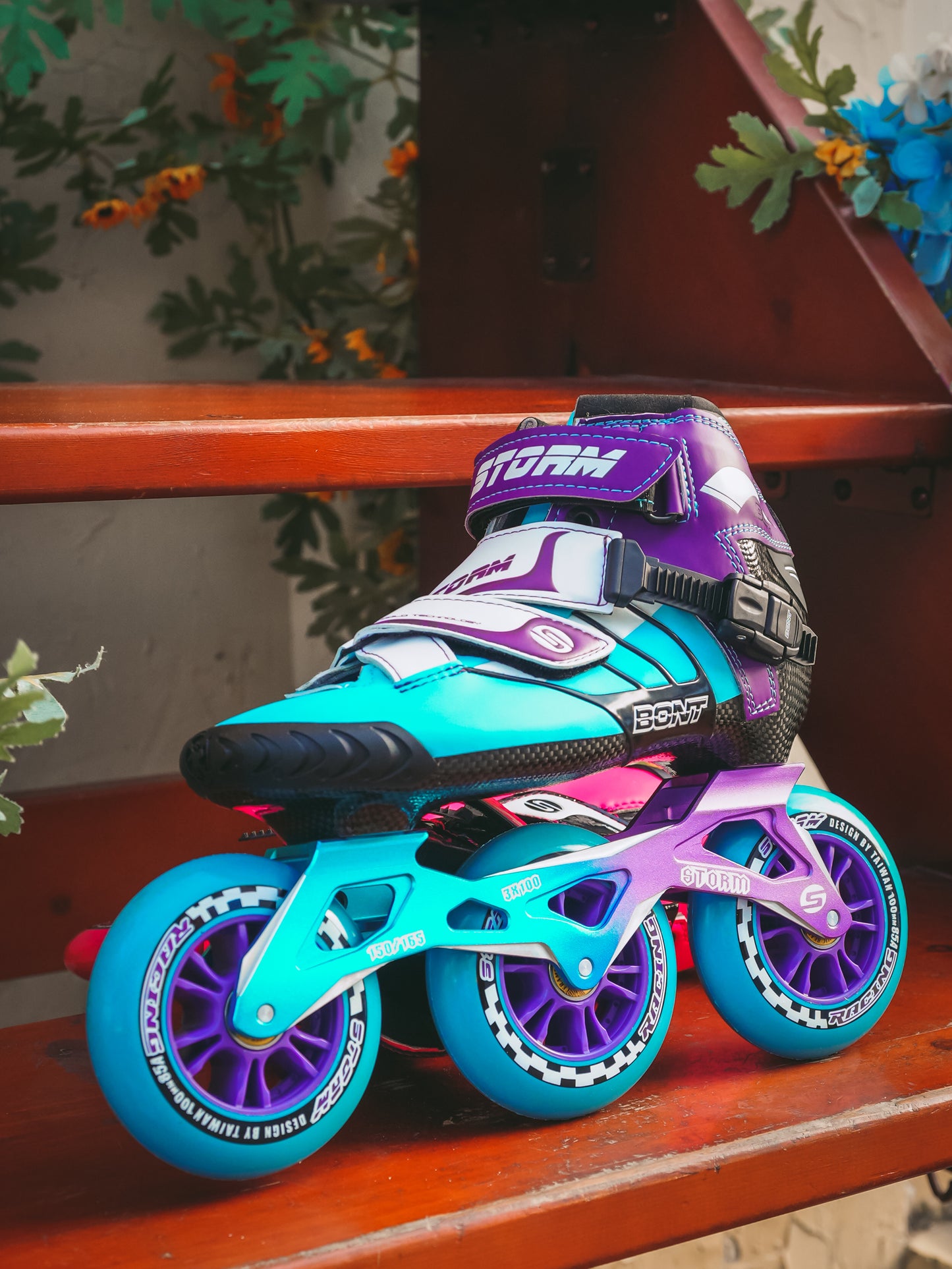 Storm T3 Tina Speed Slalom Skates-Blue