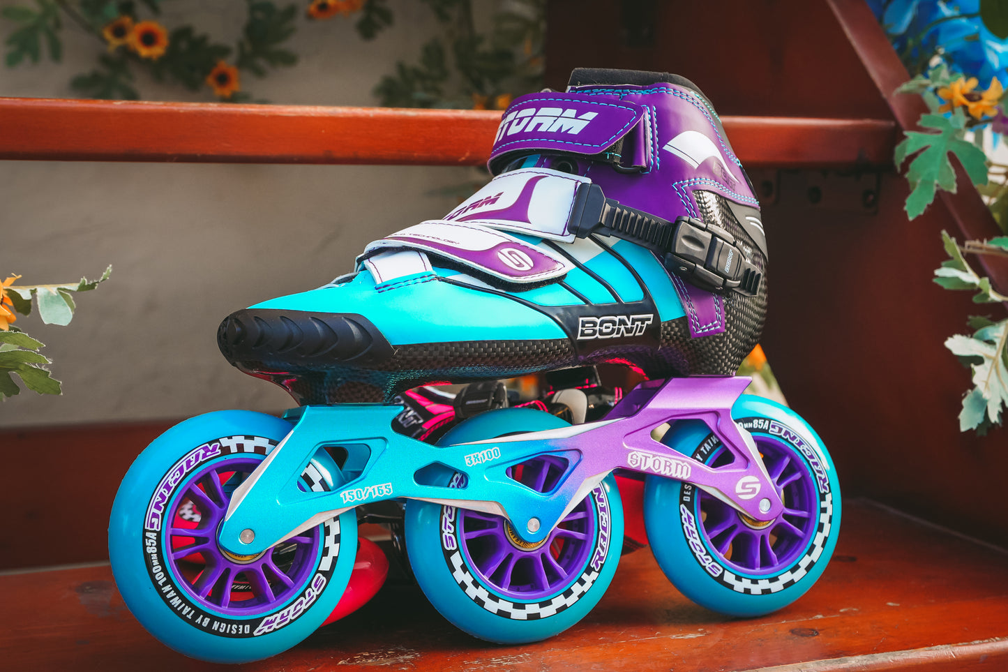 Storm T3 Tina Speed Slalom Skates-Blue