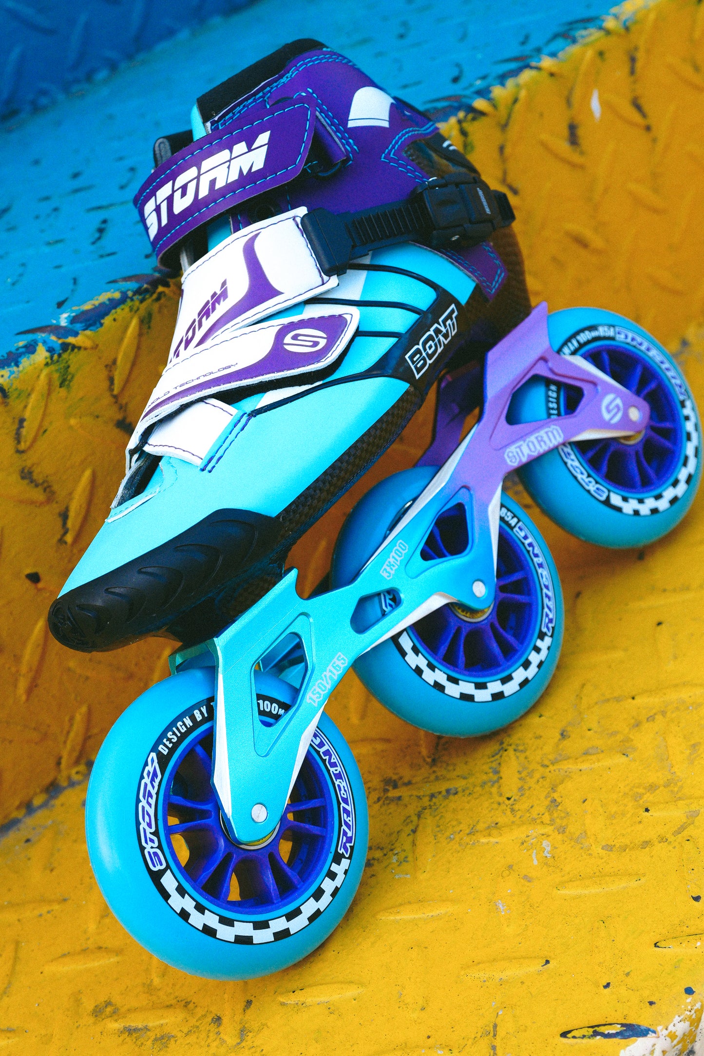 Storm T3 Tina Speed Slalom Skates-Blue