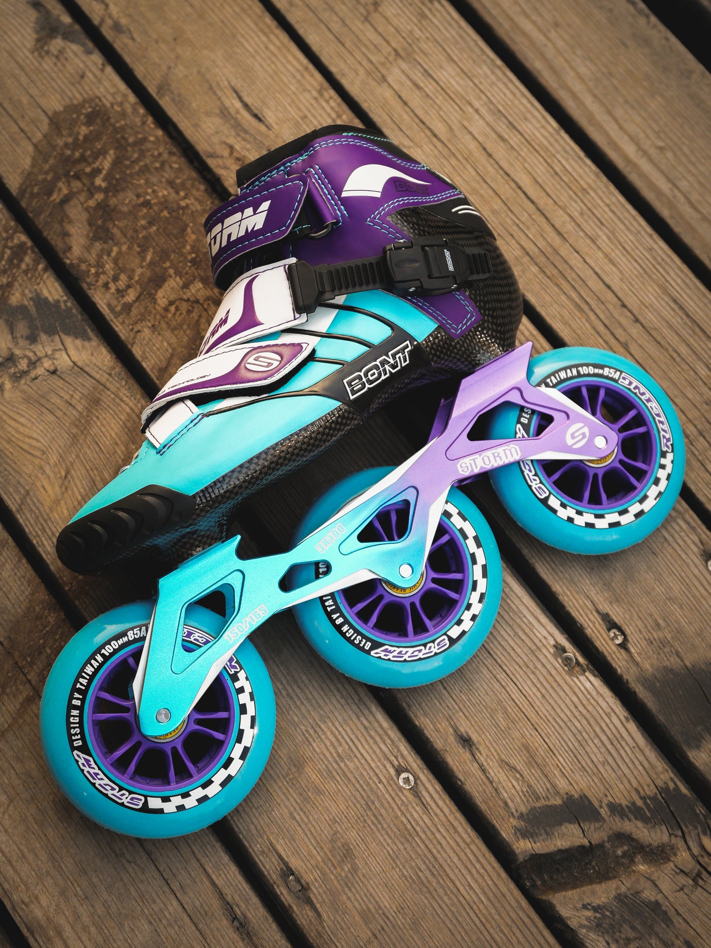 Storm T3 Tina Speed Slalom Skates-Blue