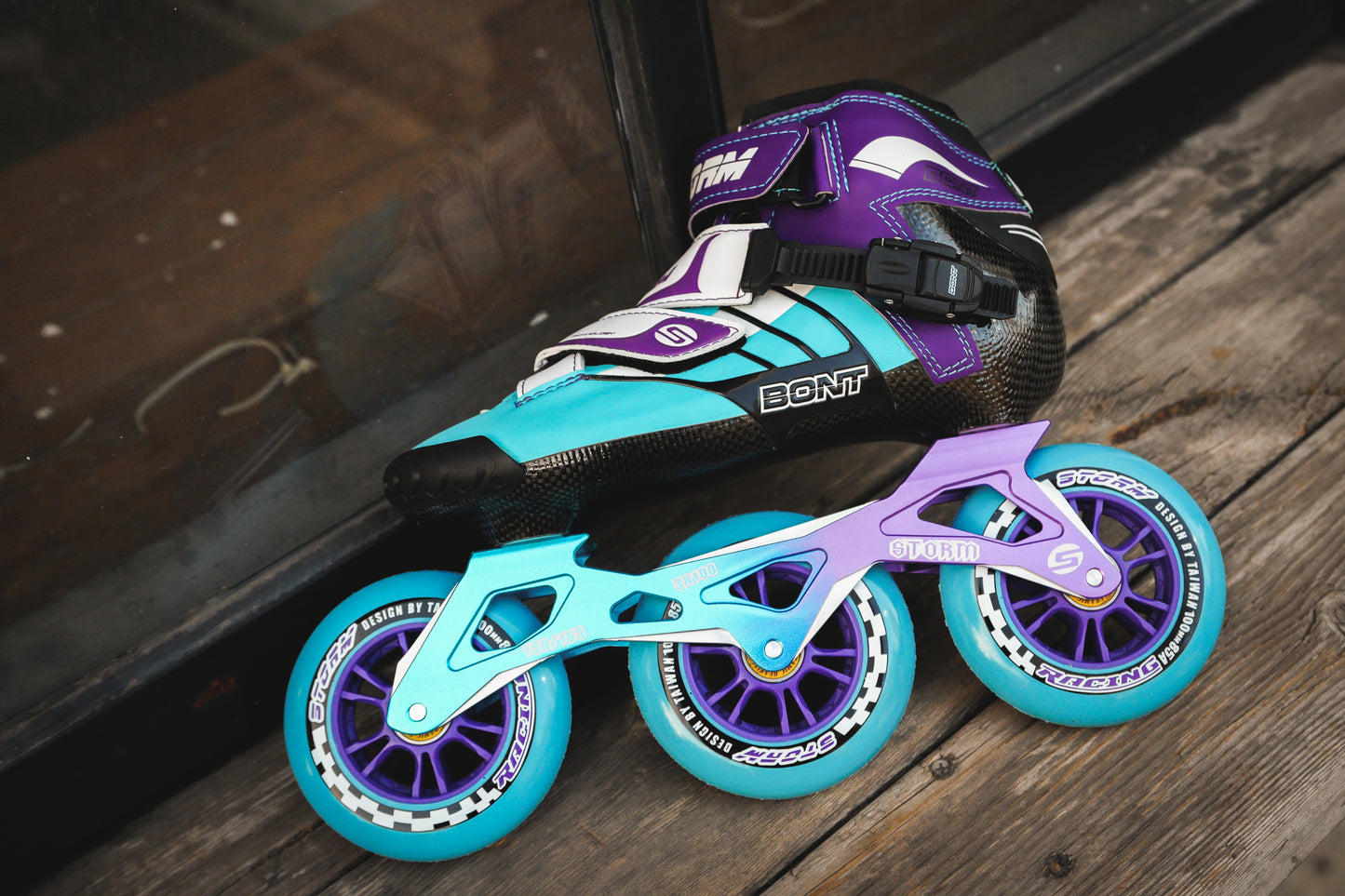 Storm T3 Tina Speed Slalom Skates-Blue
