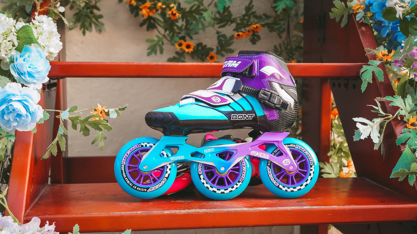 Storm T3 Tina Speed Slalom Skates-Blue
