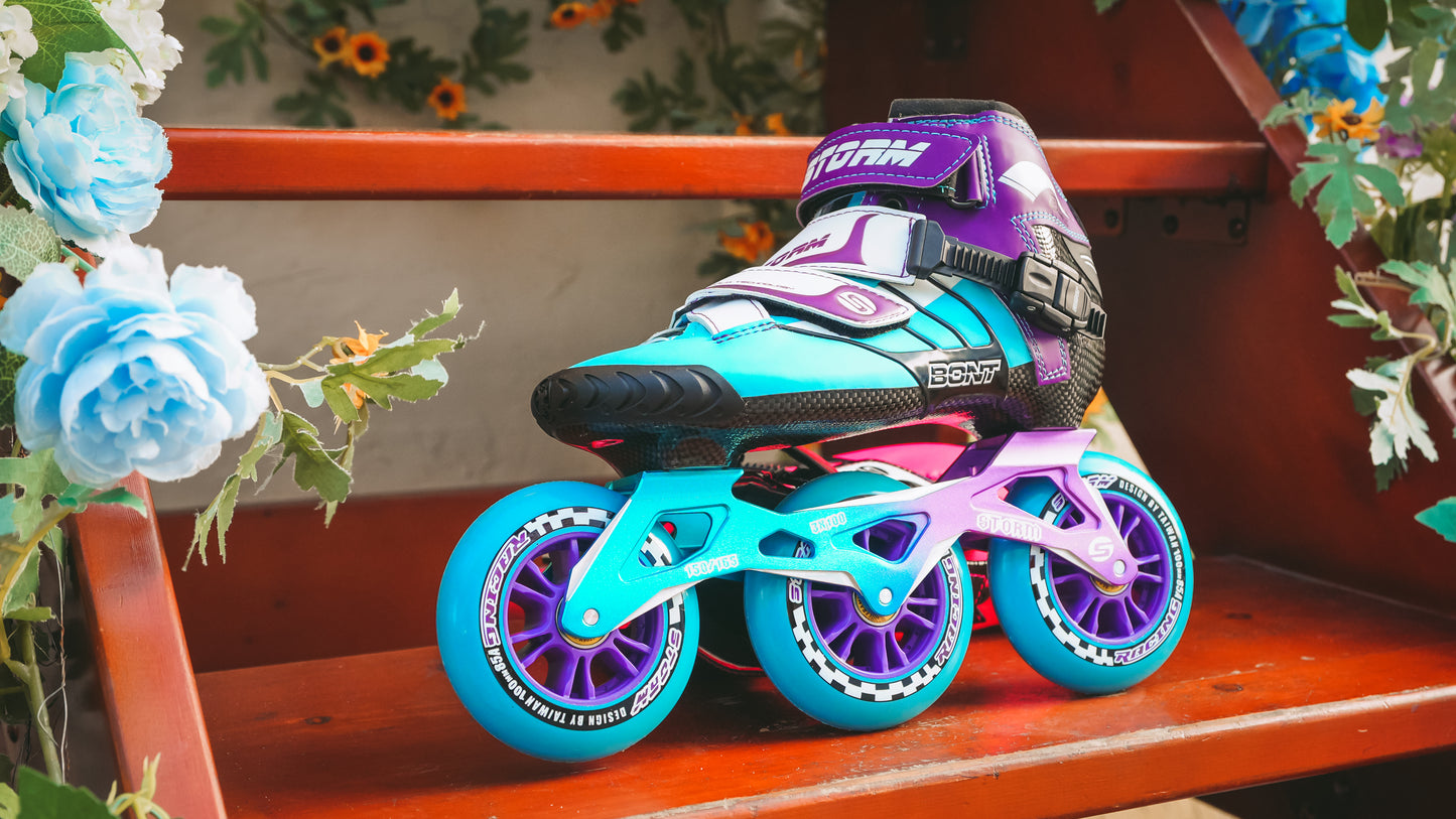Storm T3 Tina Speed Slalom Skates-Blue