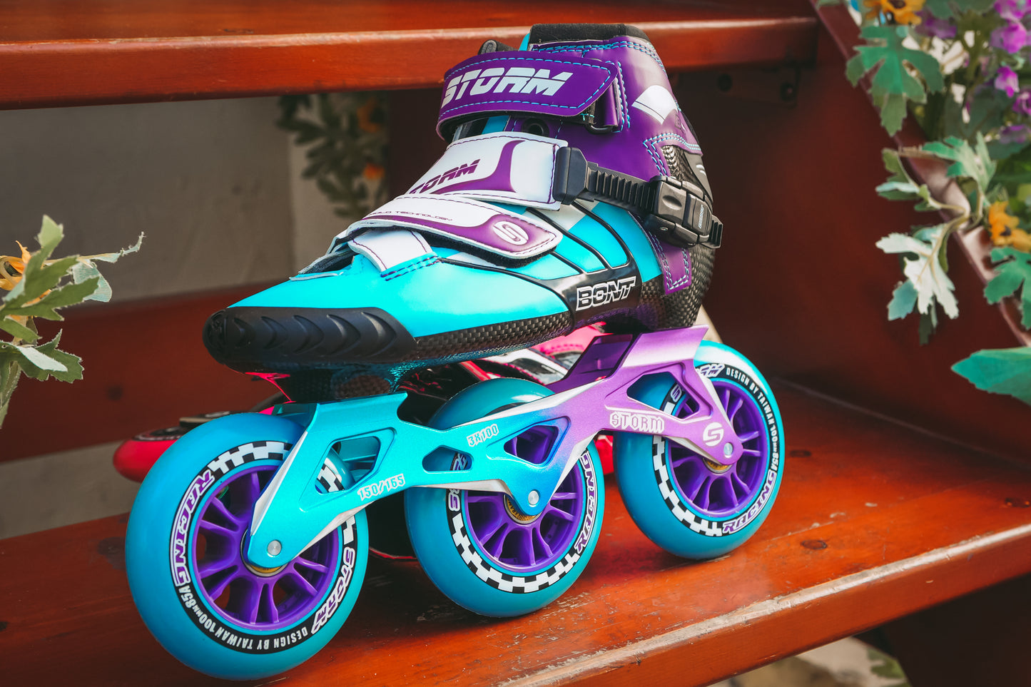 Storm T3 Tina Speed Slalom Skates-Blue