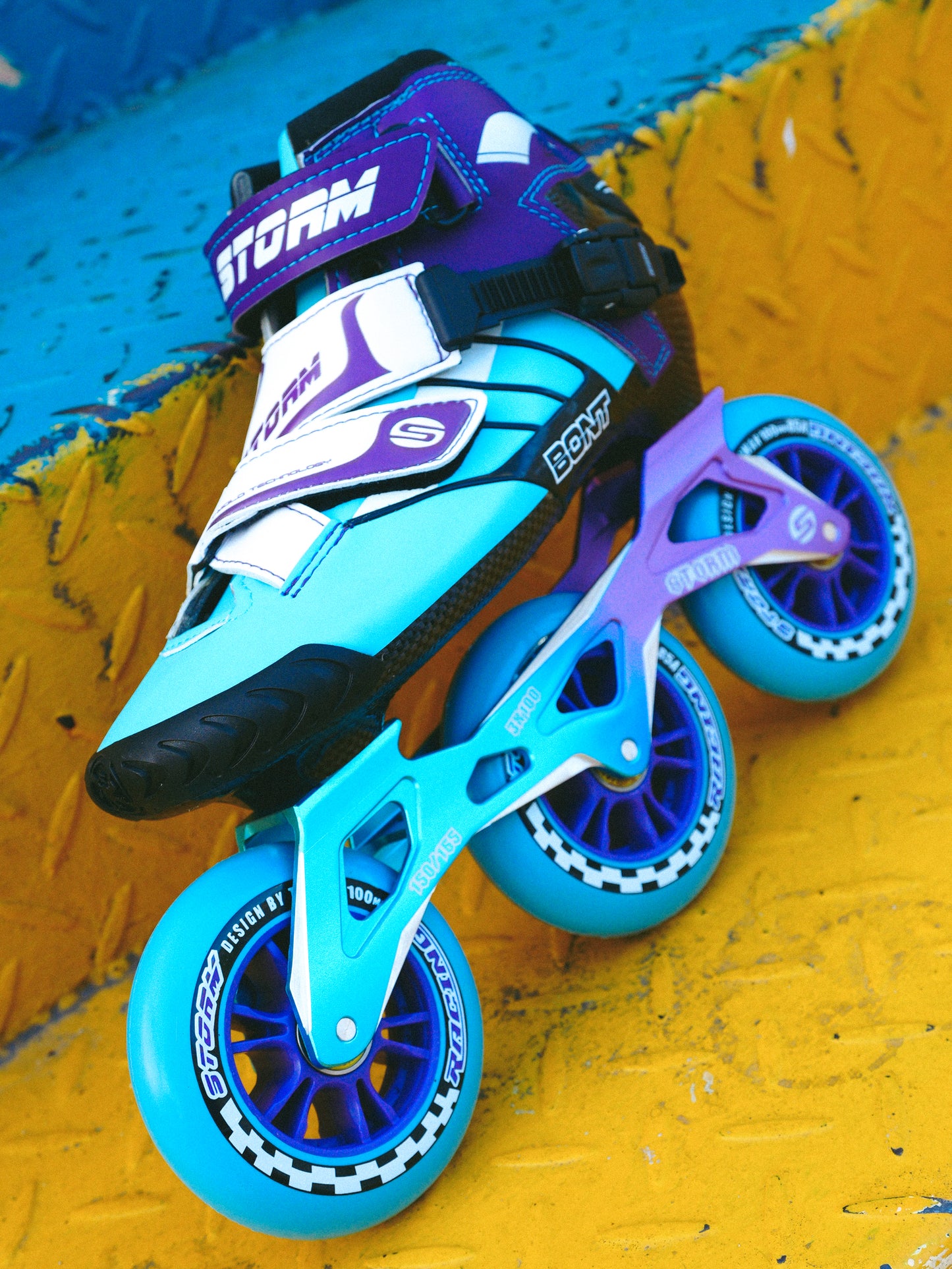 Storm T3 Tina Speed Slalom Skates-Blue