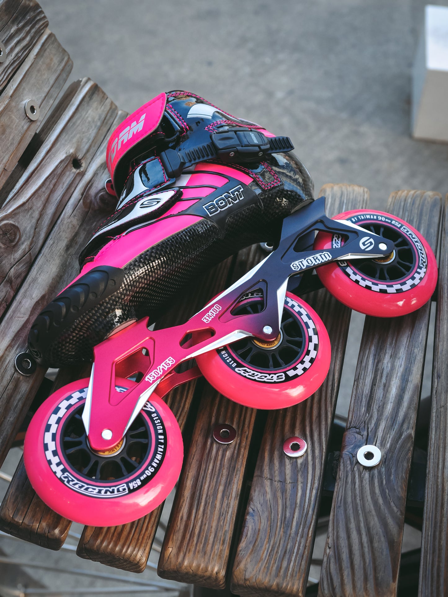 Storm T3 Tina Speed Slalom Skates-Pink