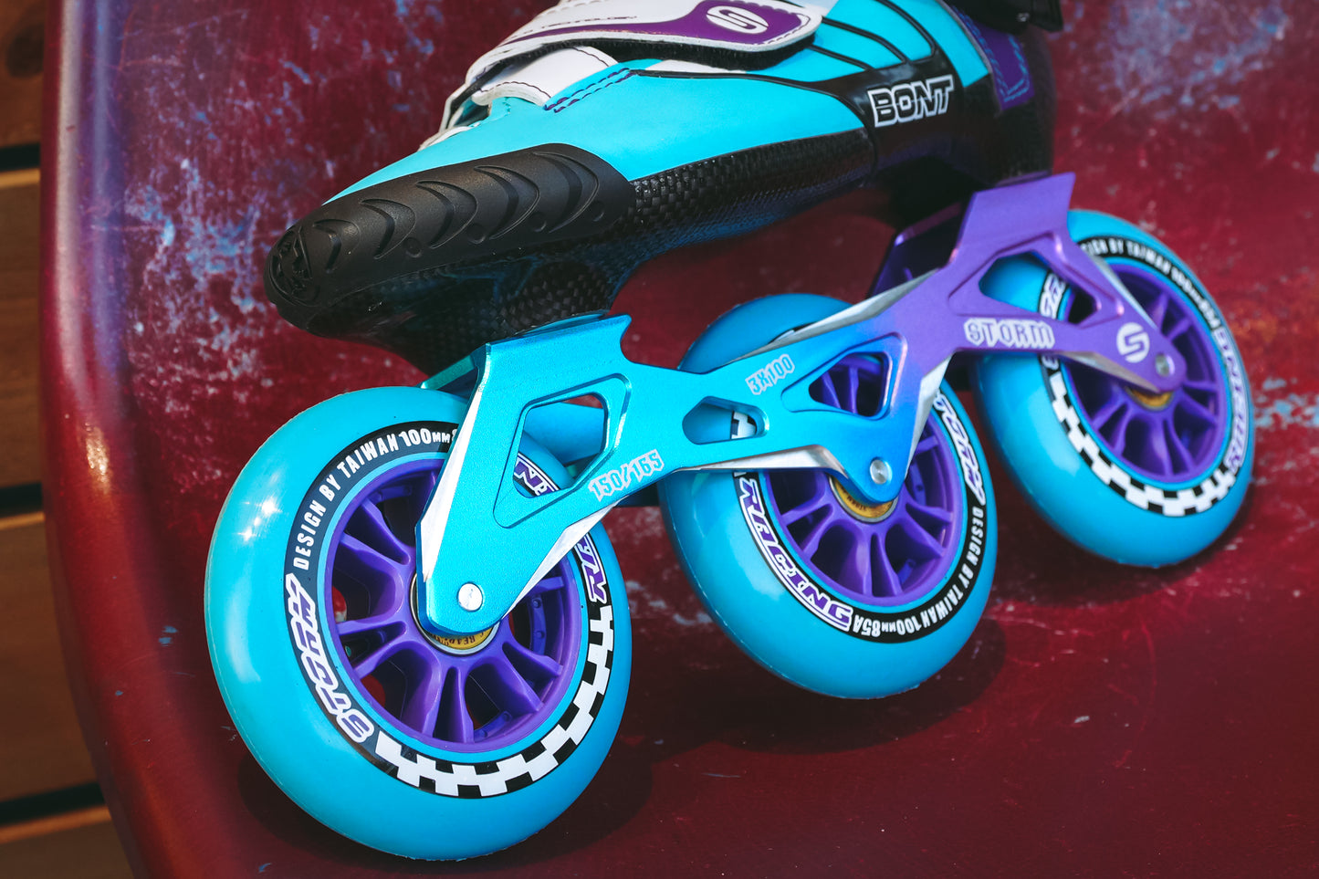 Storm T3 Tina Speed Slalom Skates-Blue