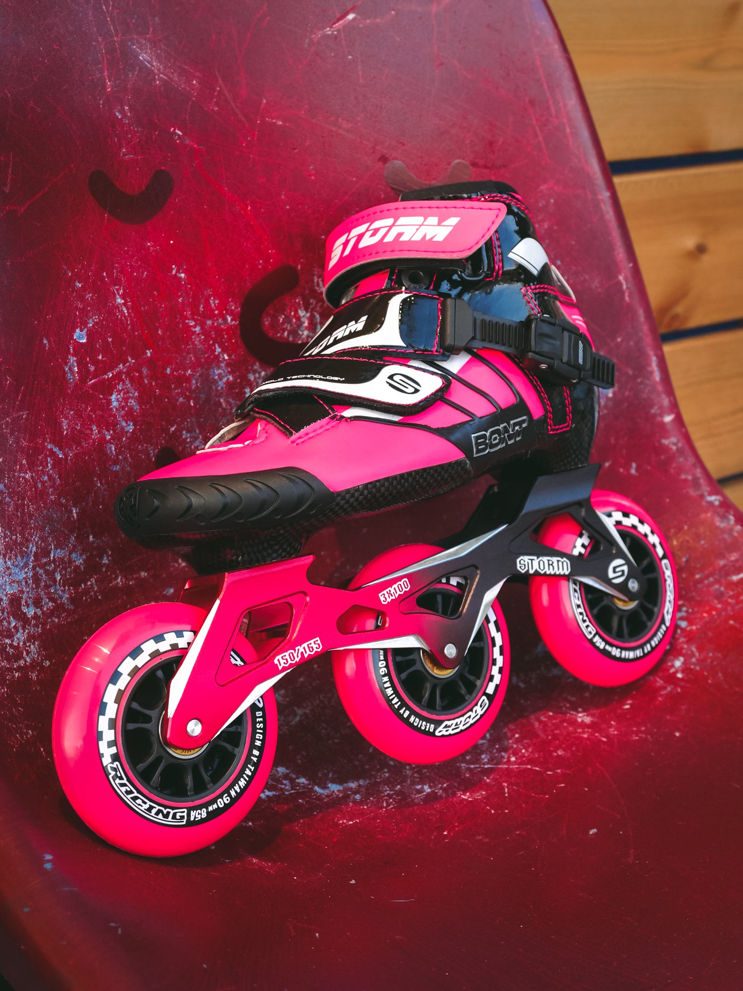 Storm T3 Tina Speed Slalom Skates-Pink
