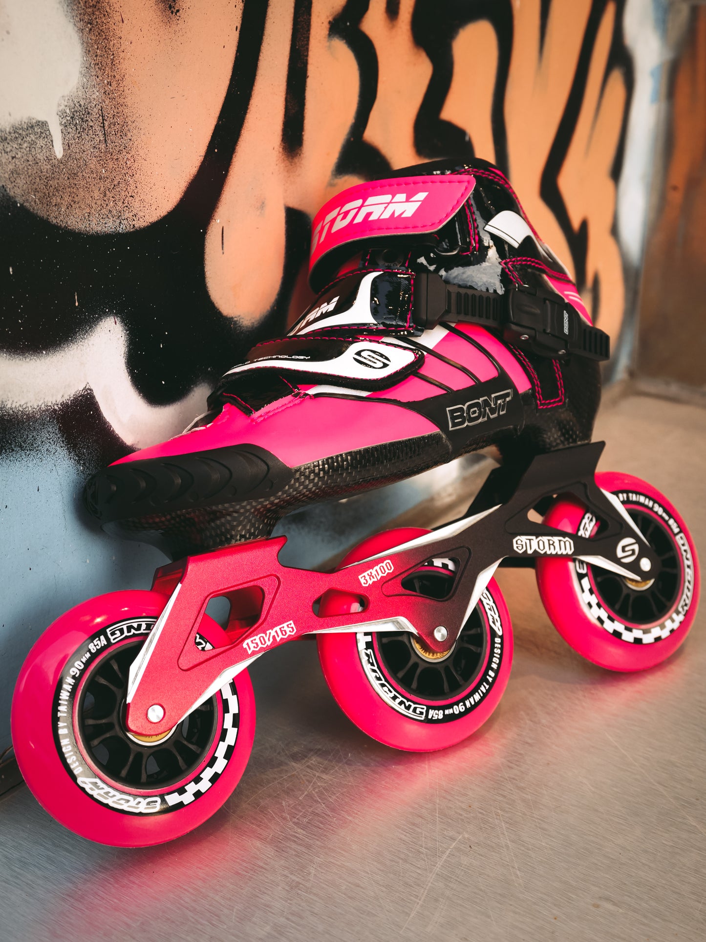 Storm T3 Tina Speed Slalom Skates-Pink