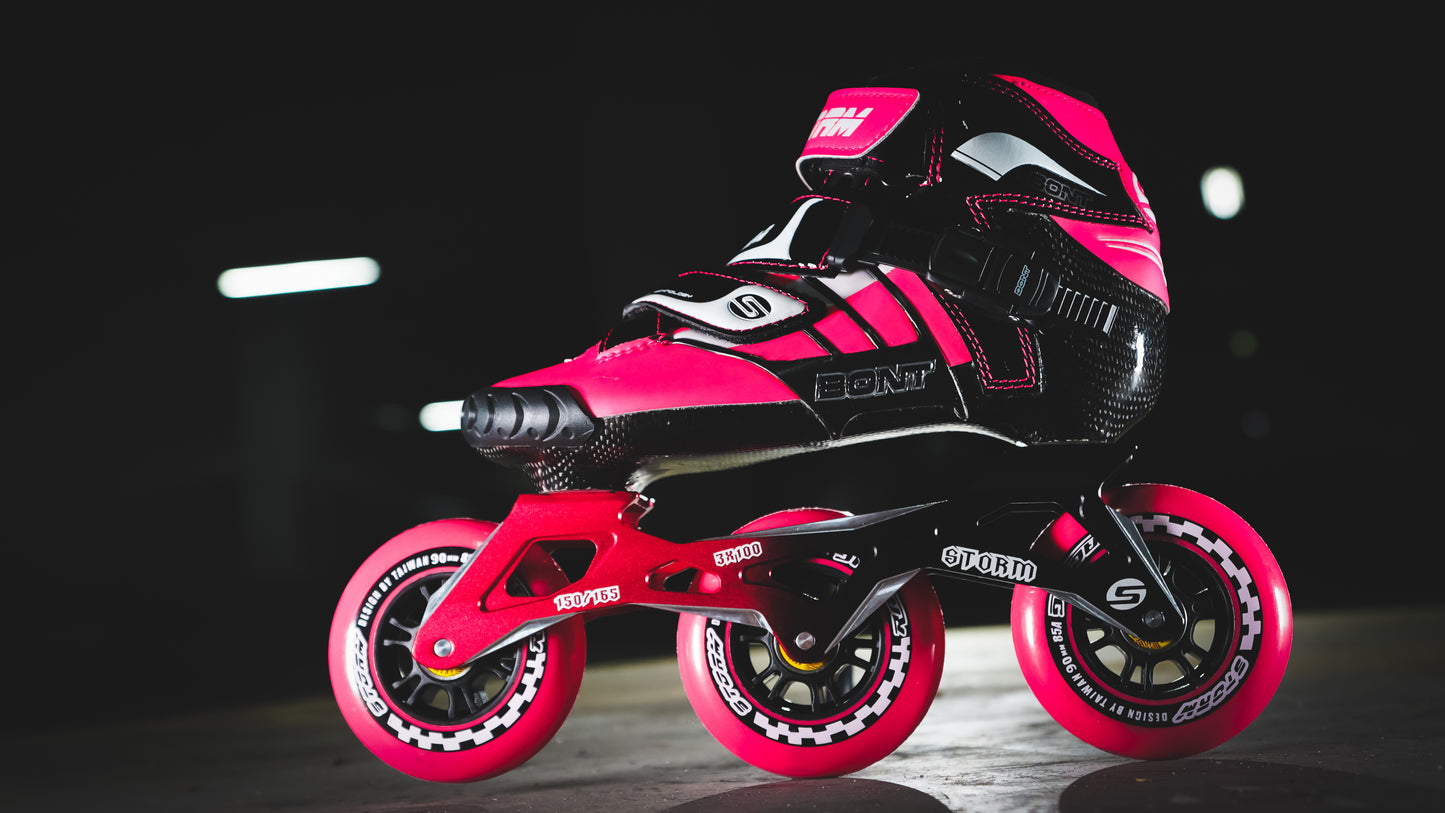 Storm T3 Tina Speed Slalom Skates-Pink