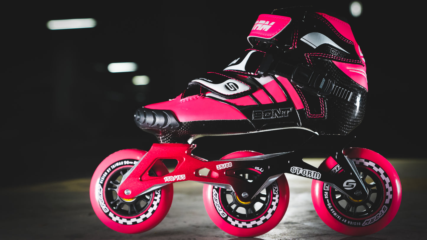 Storm T3 Tina Speed Slalom Skates-Pink