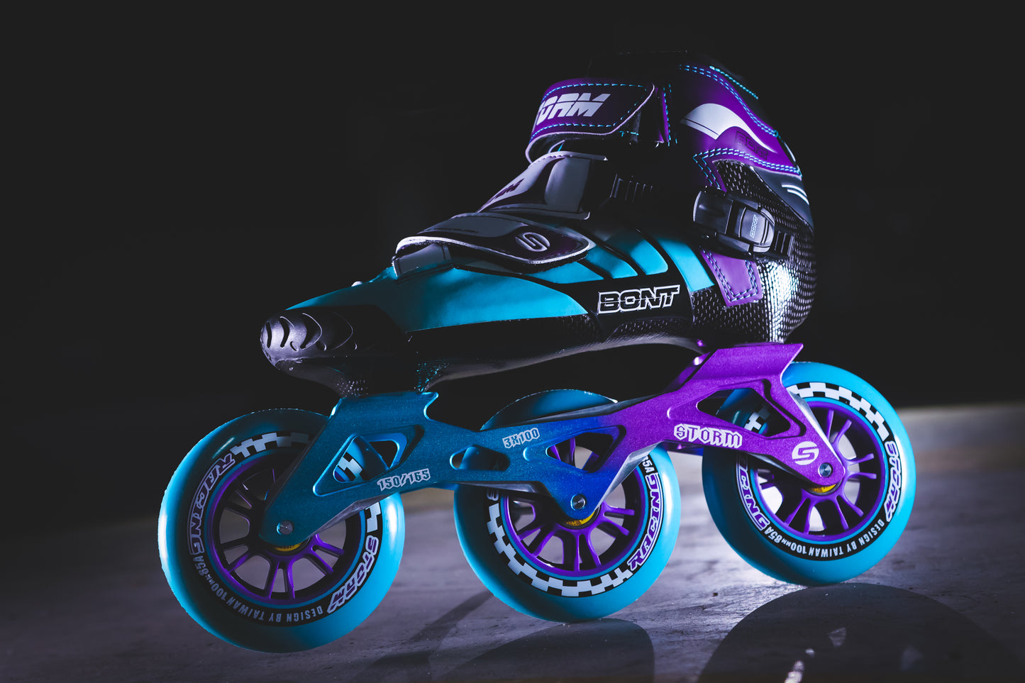 Storm T3 Tina Speed Slalom Skates-Blue