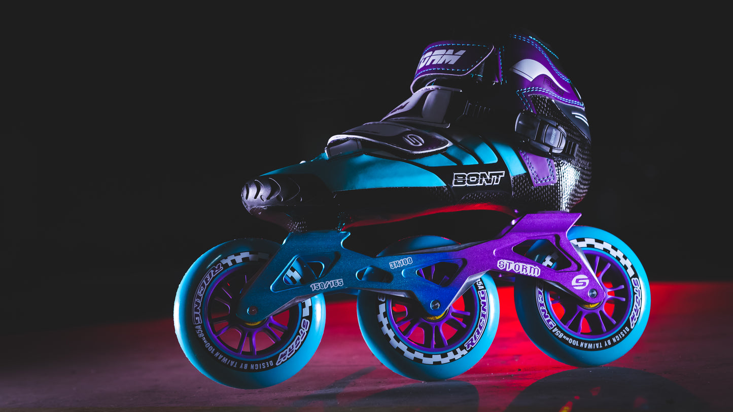 Storm T3 Tina Speed Slalom Skates-Blue
