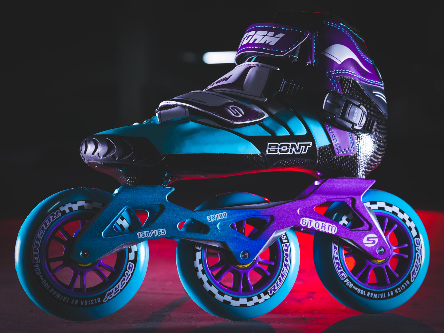 Storm T3 Tina Speed Slalom Skates-Blue