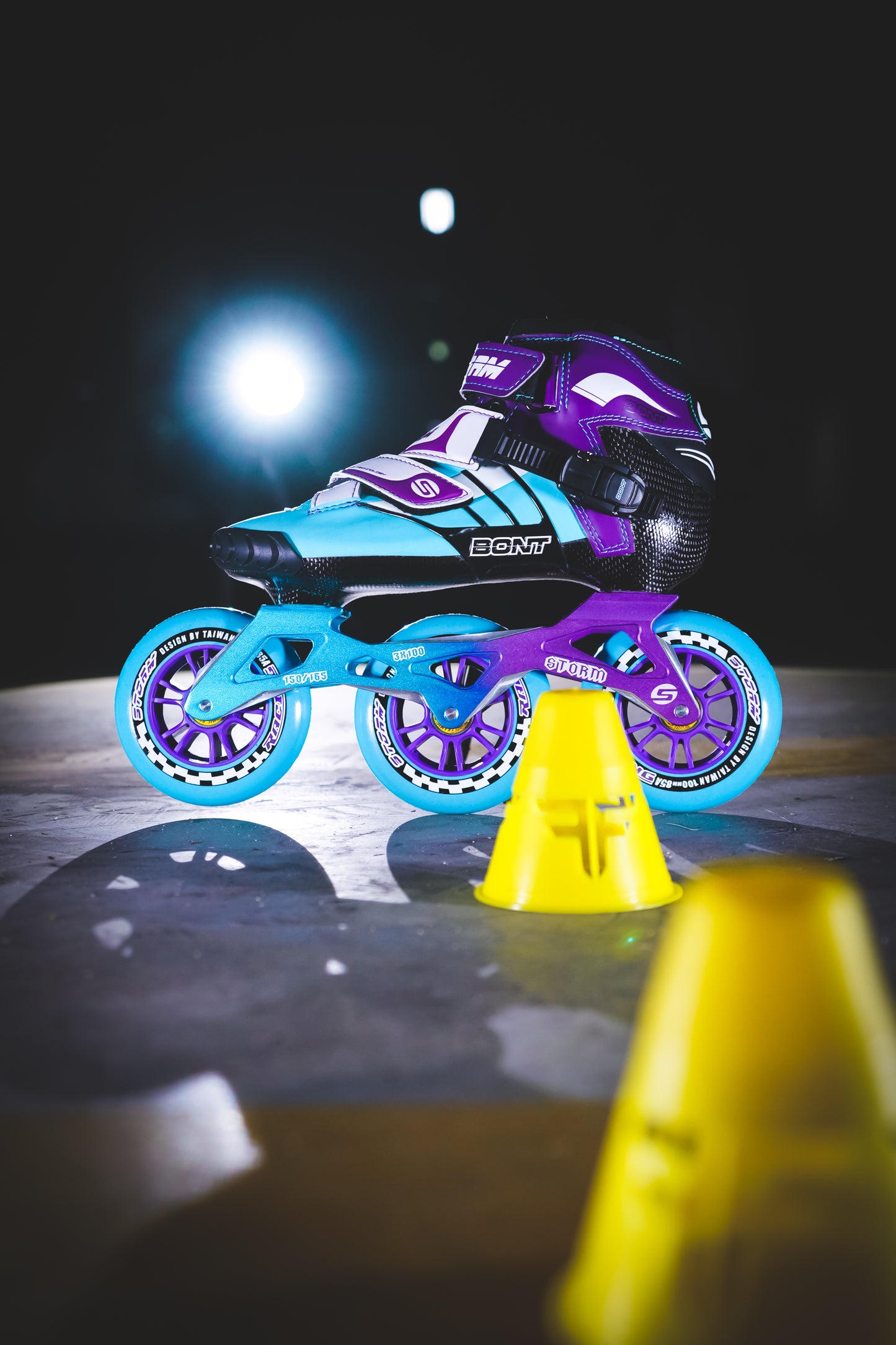 Storm T3 Tina Speed Slalom Skates-Blue