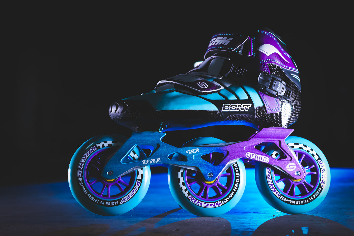 Storm T3 Tina Speed Slalom Skates-Blue