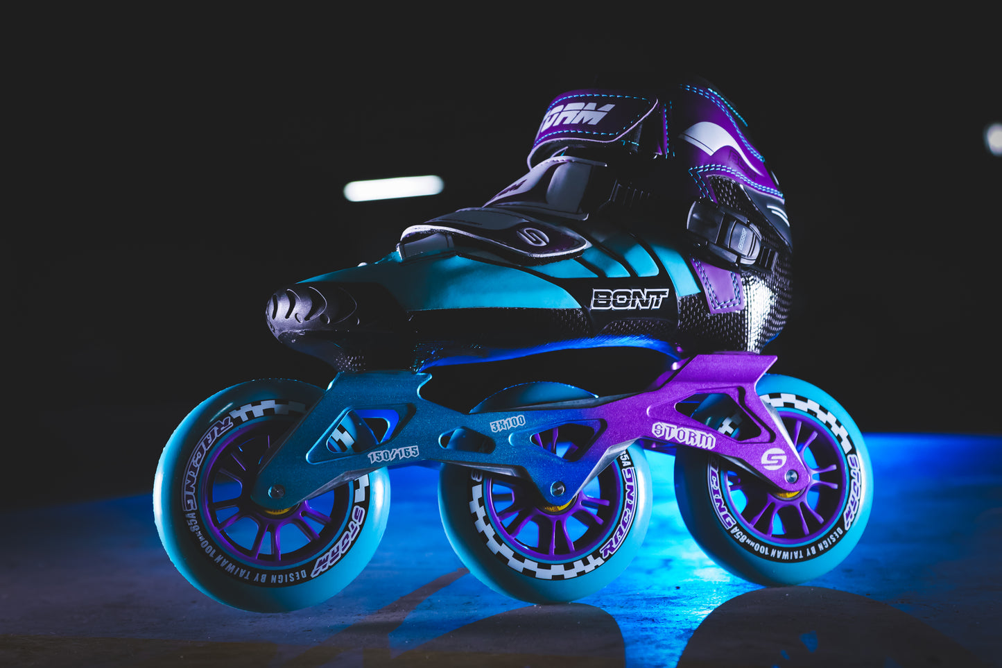 Storm T3 Tina Speed Slalom Skates-Blue