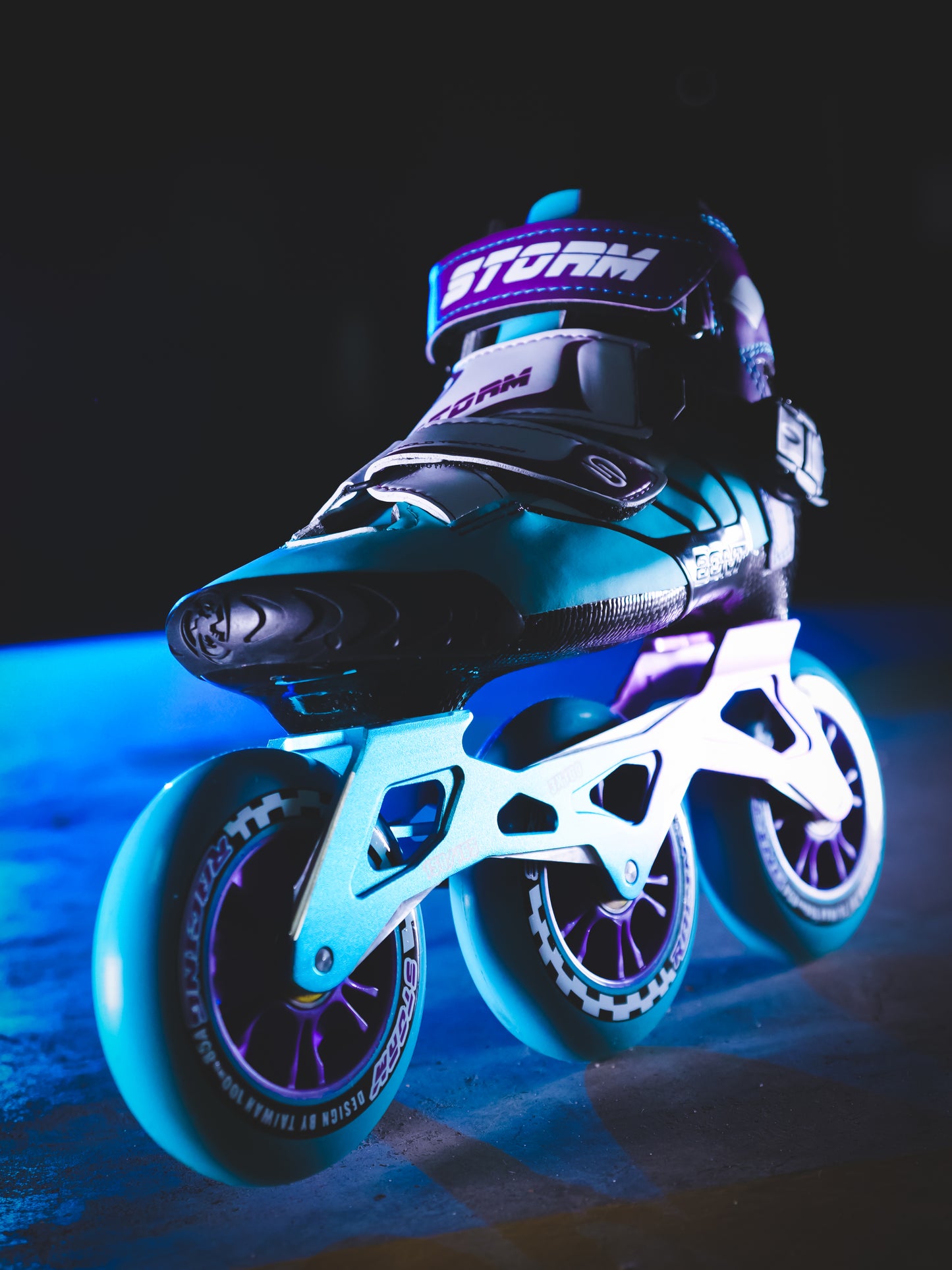 Storm T3 Tina Speed Slalom Skates-Blue