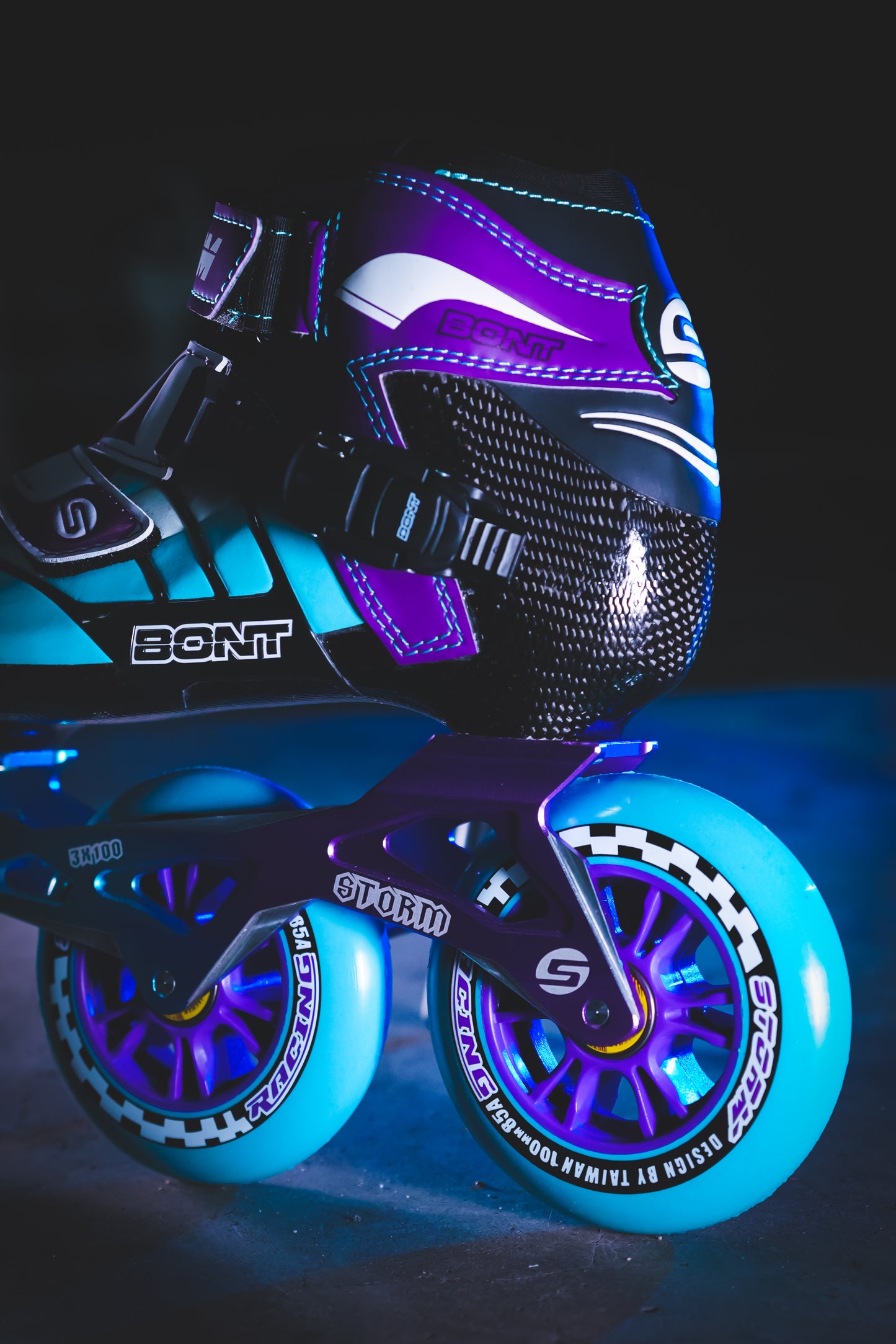 Storm T3 Tina Speed Slalom Skates-Blue