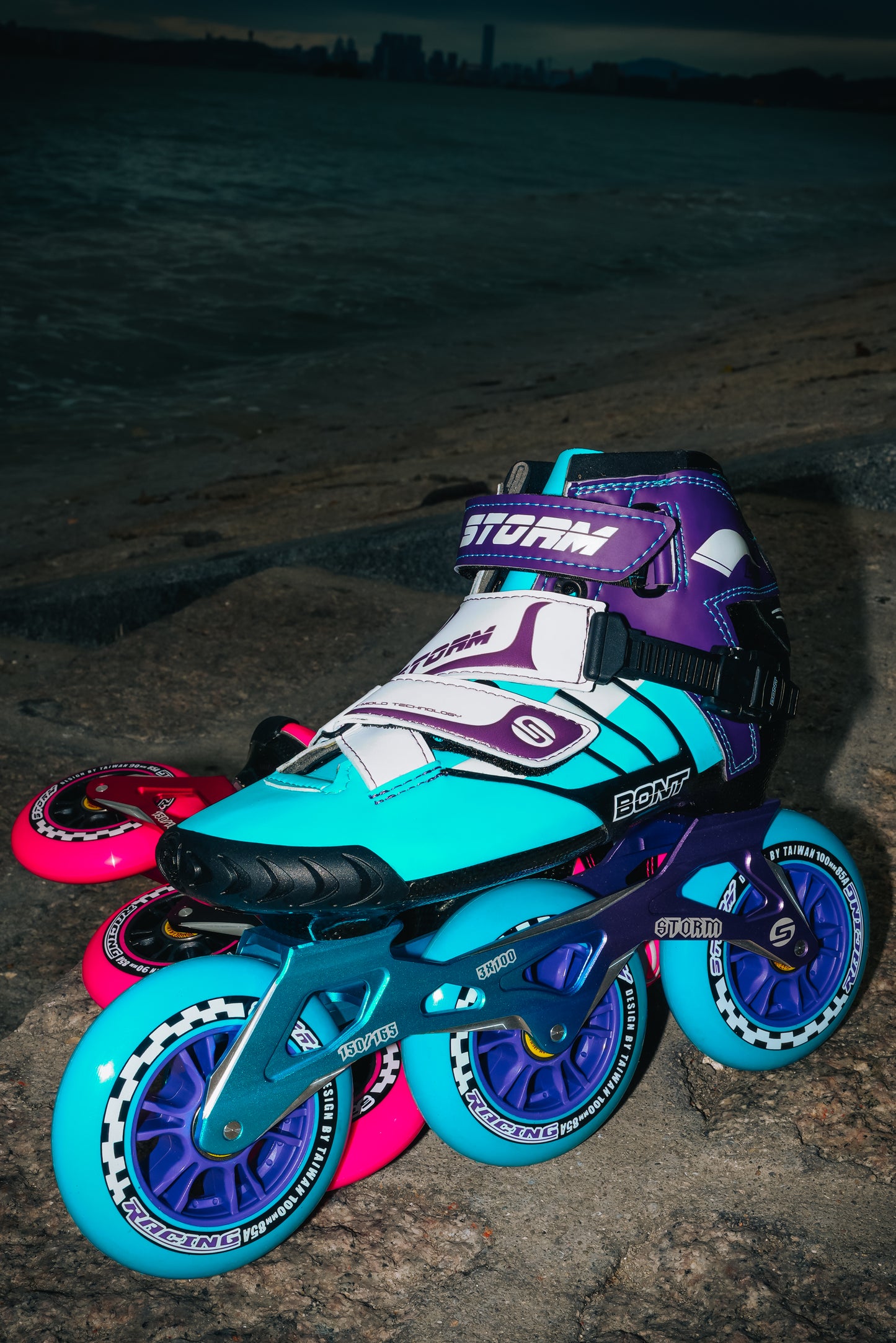 Storm T3 Tina Speed Slalom Skates-Blue