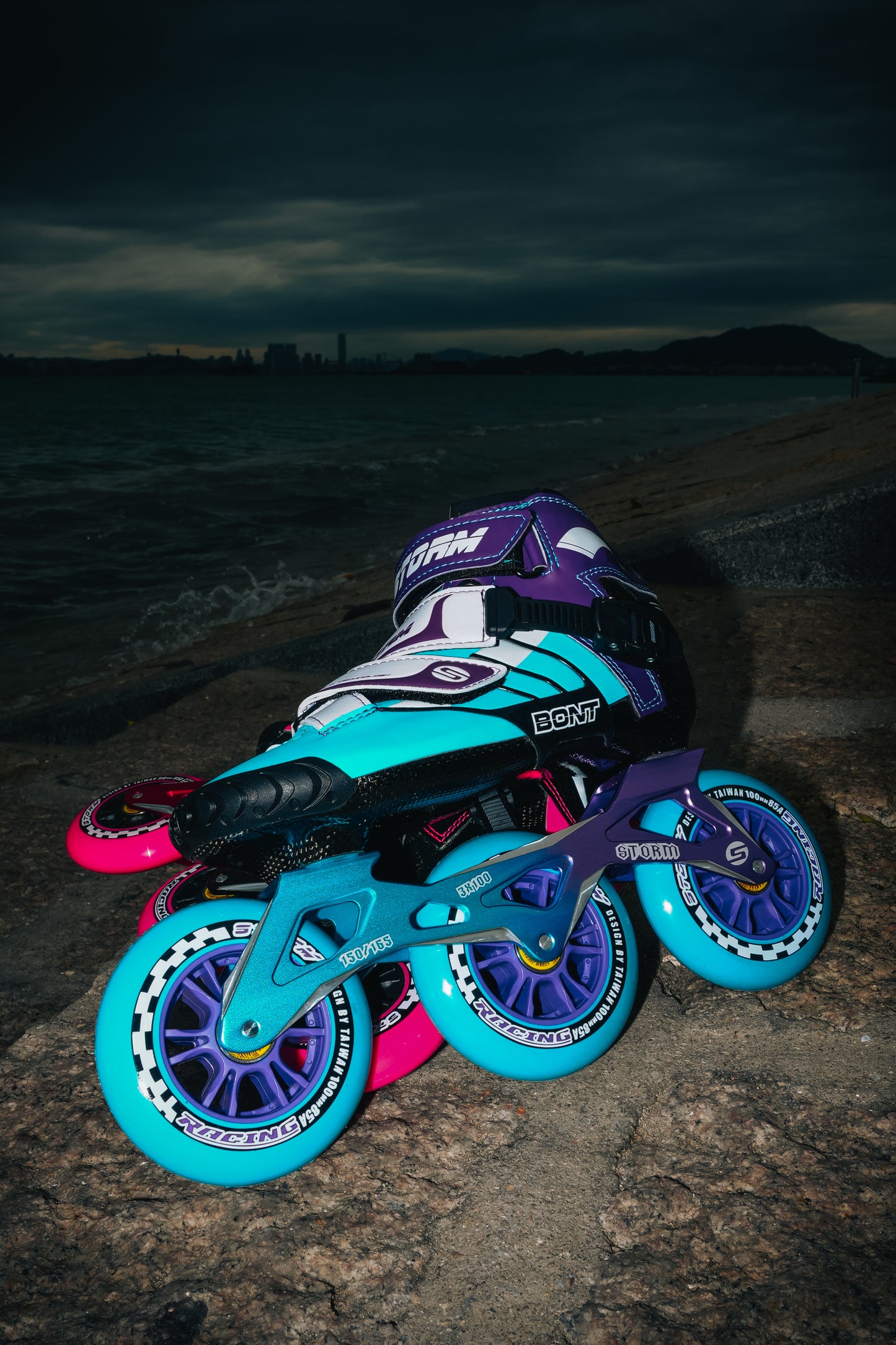 Storm T3 Tina Speed Slalom Skates-Blue