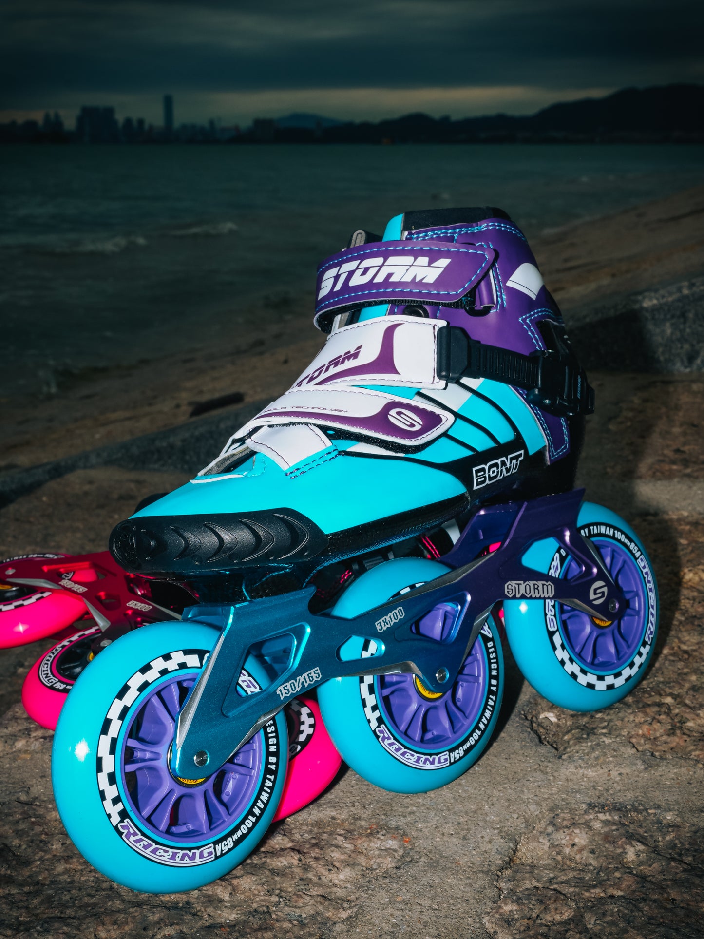Storm T3 Tina Speed Slalom Skates-Blue