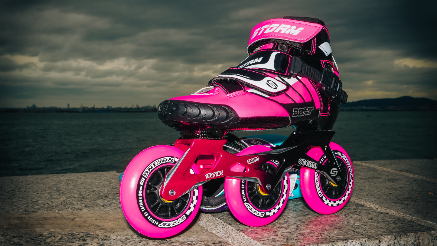 Storm T3 Tina Speed Slalom Skates-Pink