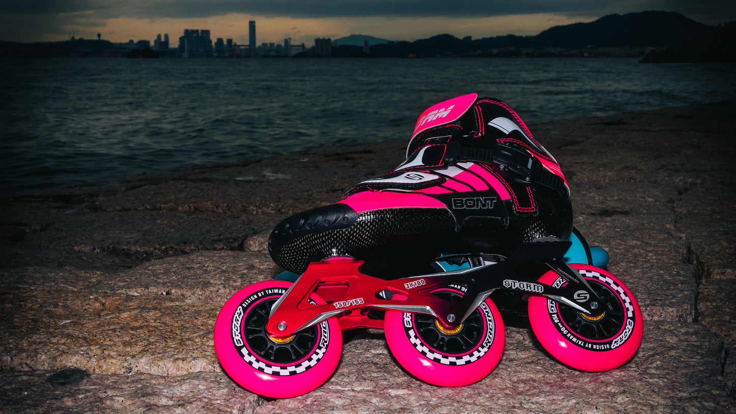 Storm T3 Tina Speed Slalom Skates-Pink