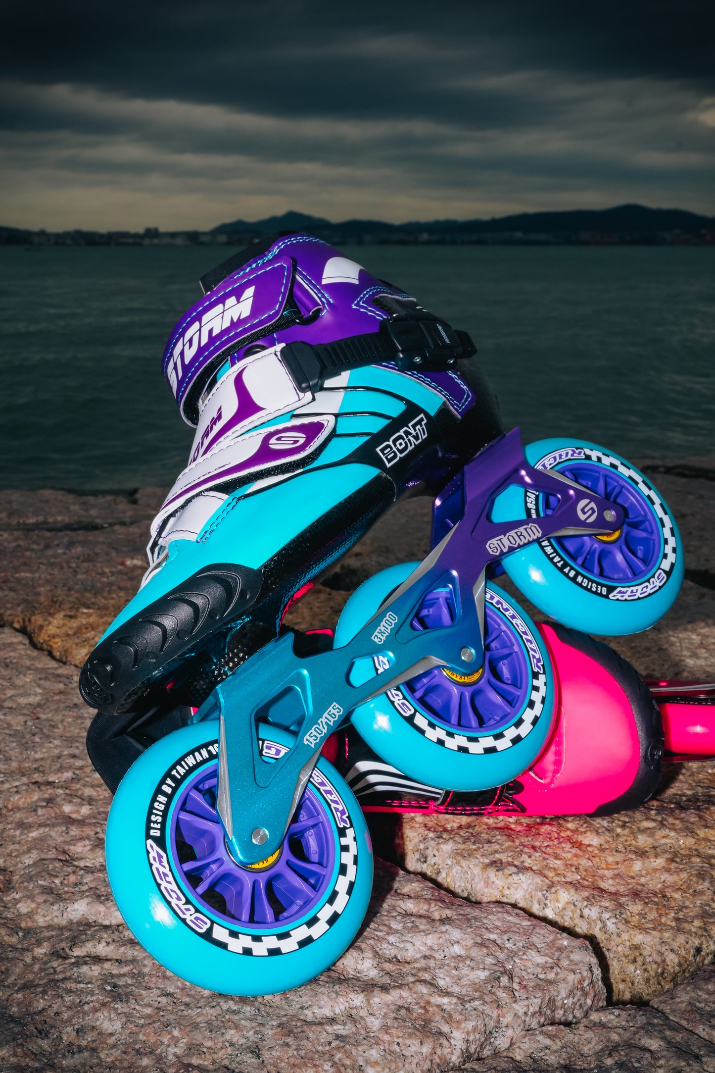 Storm T3 Tina Speed Slalom Skates-Blue