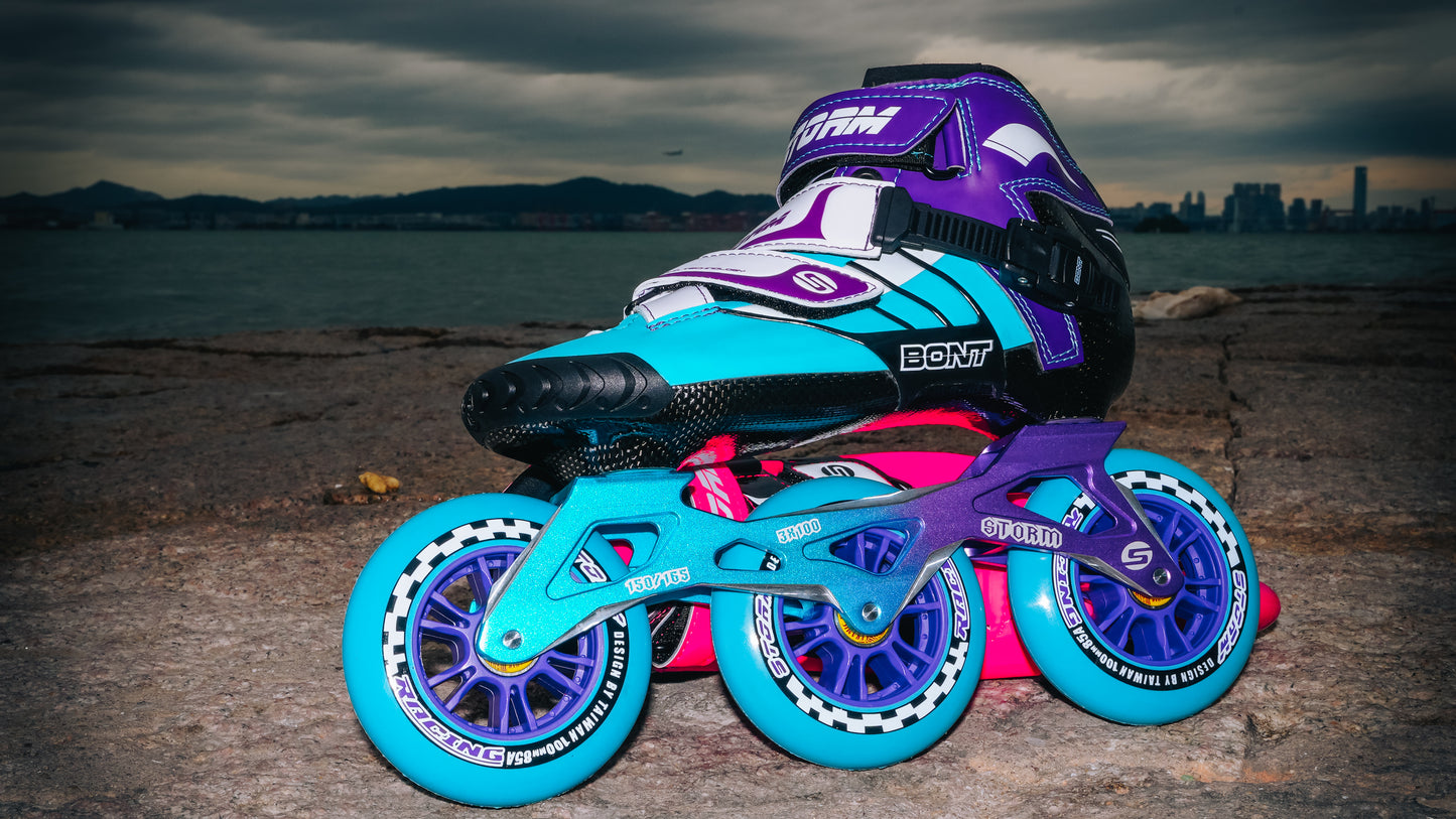 Storm T3 Tina Speed Slalom Skates-Blue
